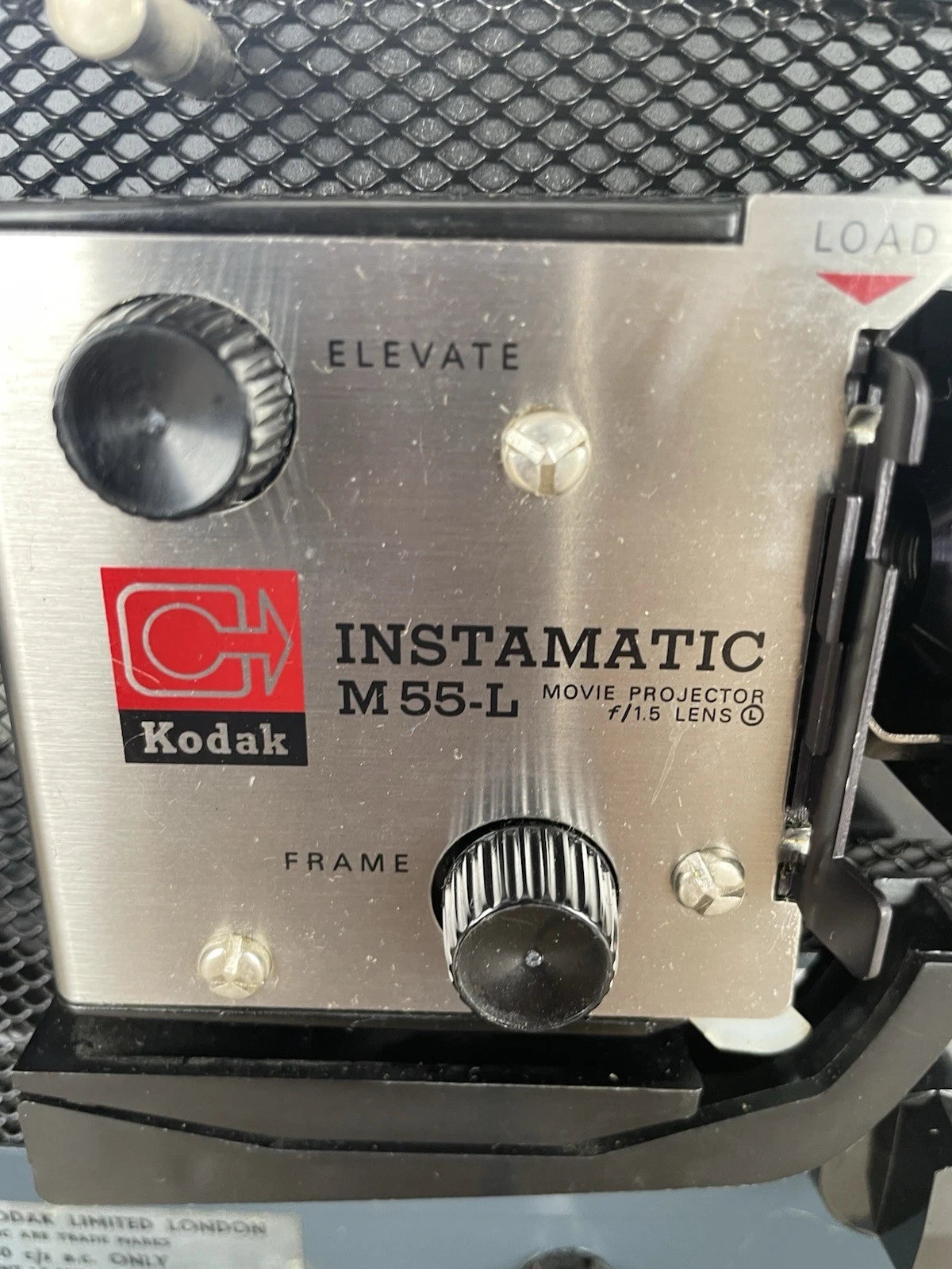 Proiettore Super 8 Kodak Instamatic M55-L Vintage Epoca Anni 60 Grigio Made UK