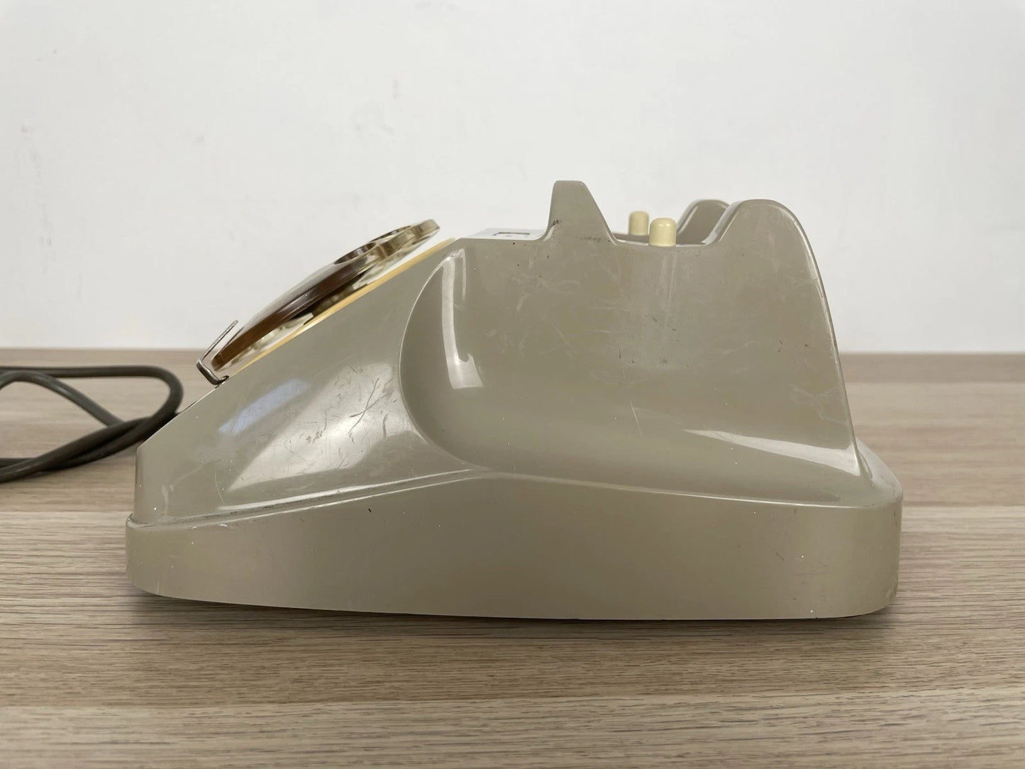 Telefono A Disco A Rotella Siemens Auso Telecomunicazioni S62 Bigrigio Vintage