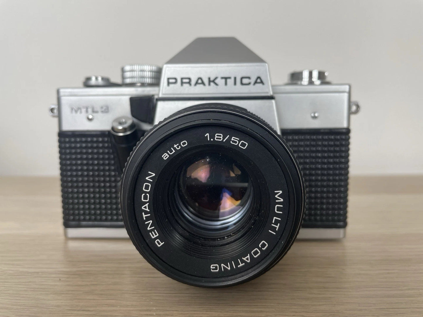 Fotocamera Analogica Praktica MTL 3 Vintage Obiettivo Pentacon Auto 1.8/50 Multi