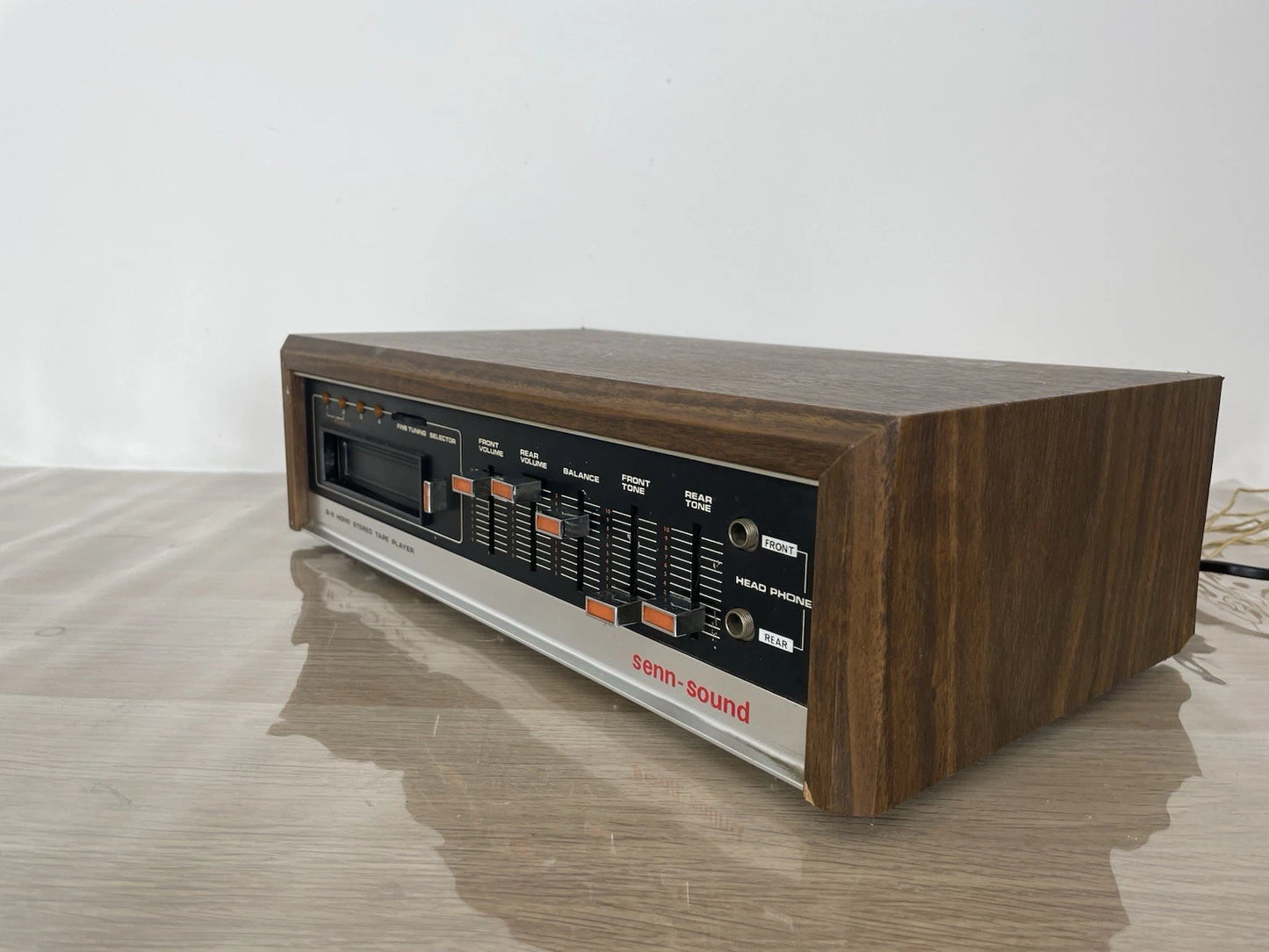 Lettore Cassette Amplificatore Q-8 Home Stereo 8 Tape Player Senn Sound Heq-201