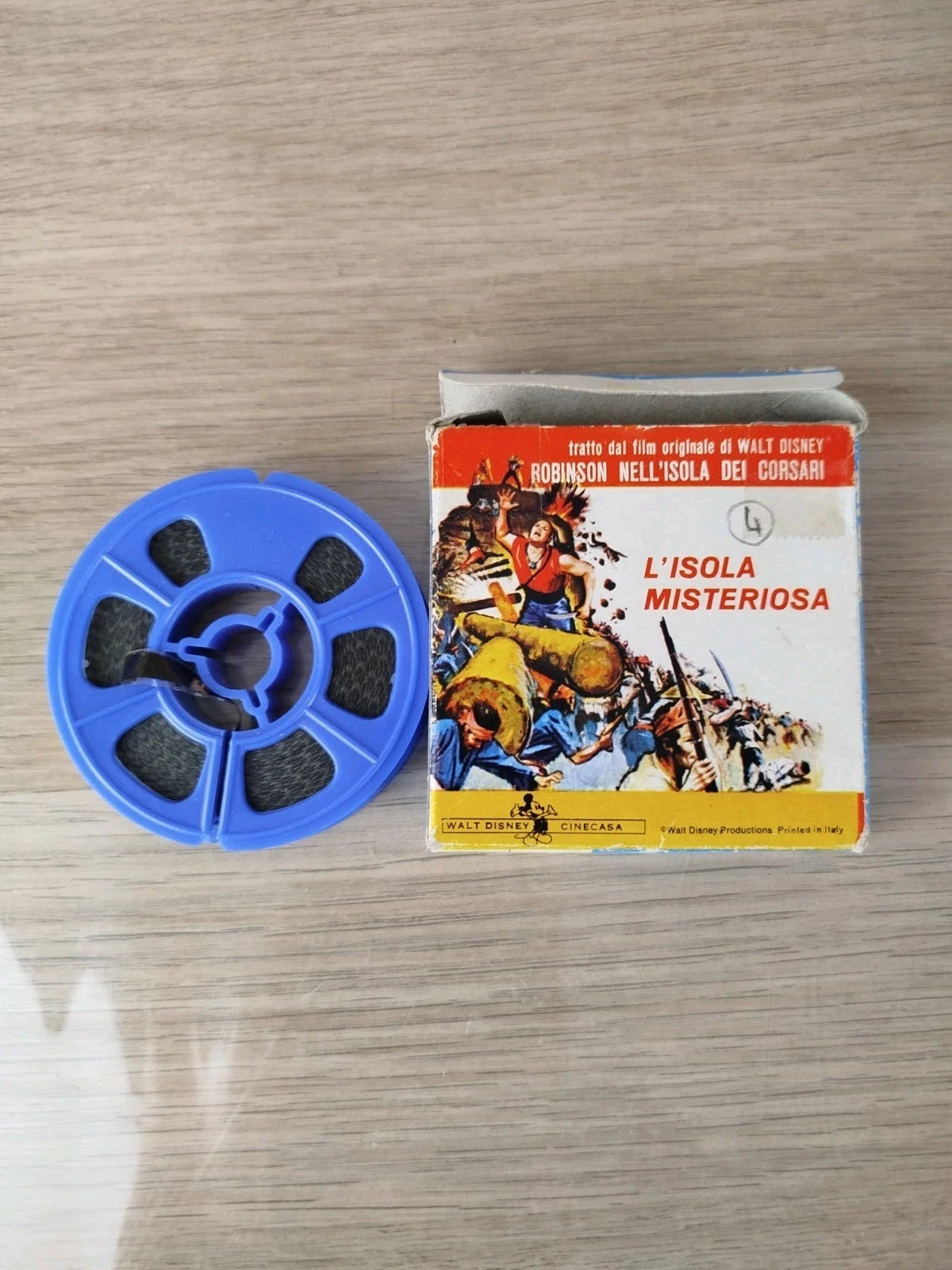 Pellicola Super 8 Film L'Isola Misteriosa Walt Disney Robinson Nell'Isola Raro