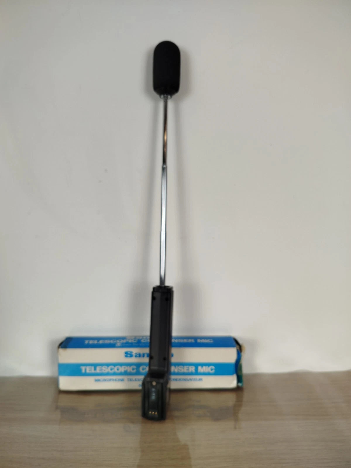 Sankyo Telecopic Condenser Mic Microfono SMU 233 Estendibile Cinepresa Nero