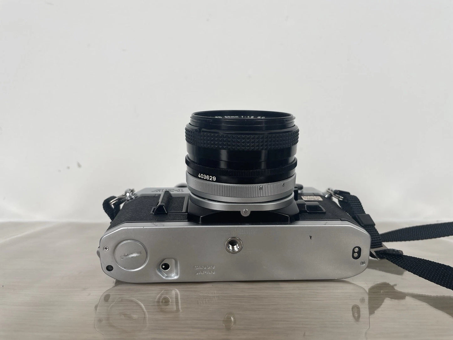 Fotocamera Canon AE-1 35mm SLR Film Camera Obiettivo 50mm Custodia +Battery Pack