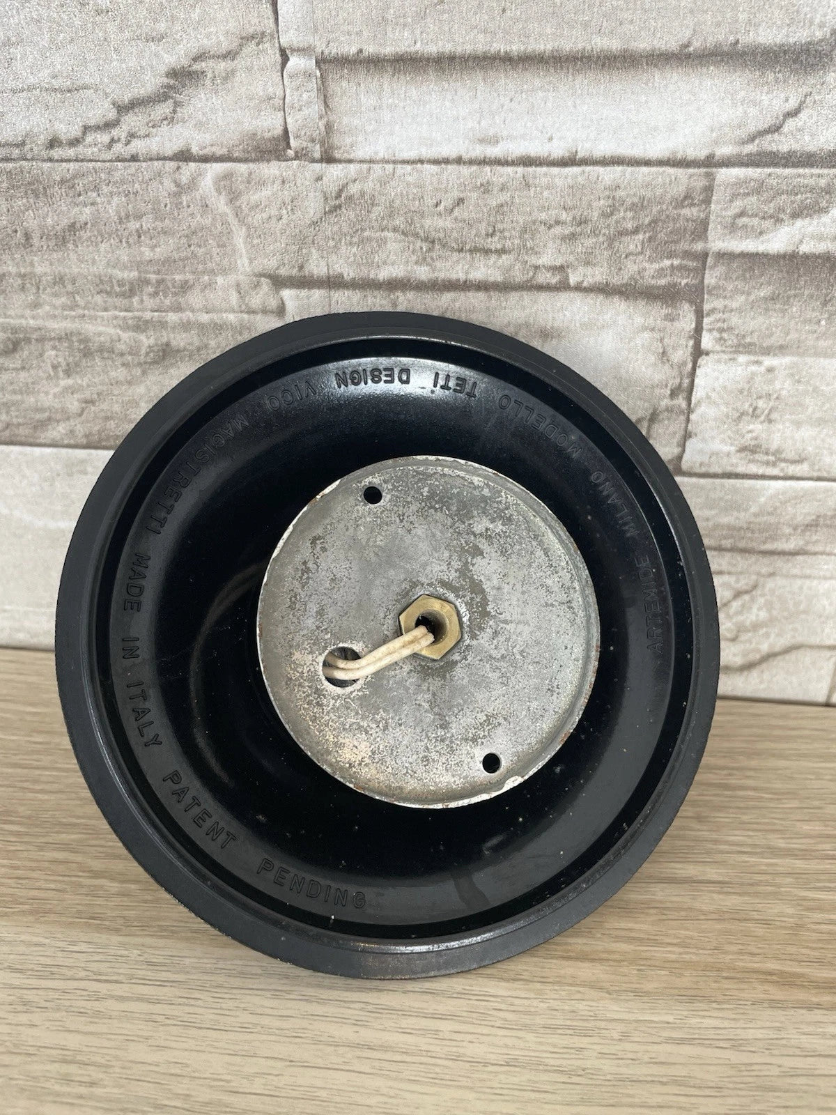 Lampada Da Muro Applique Teti Design Vico Magistretti Per Artemide Nera Vintage
