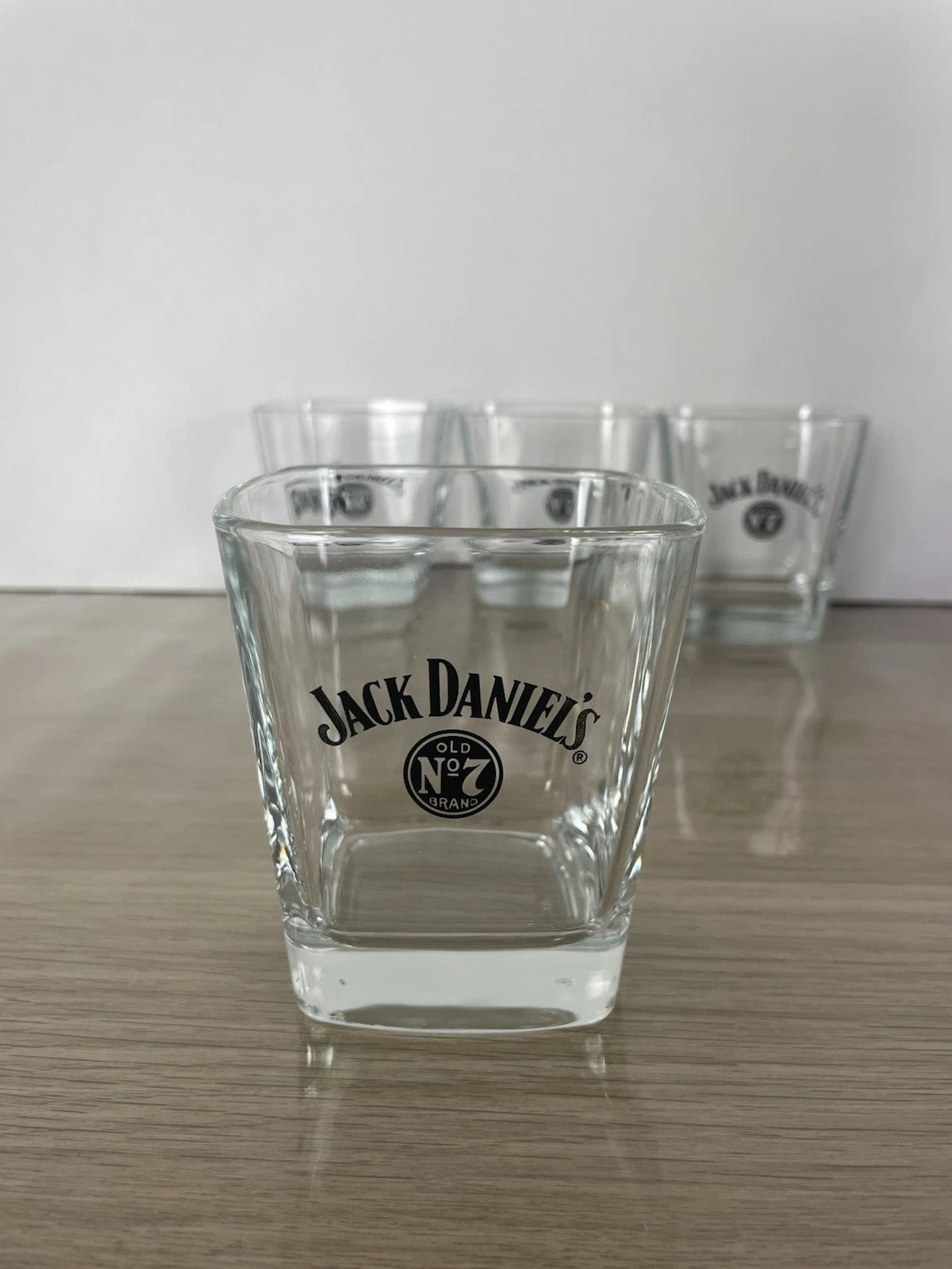 Servizio Da 4 Bicchieri Da Whisky Jack Daniel's Old N7 In Vetro Promozionali