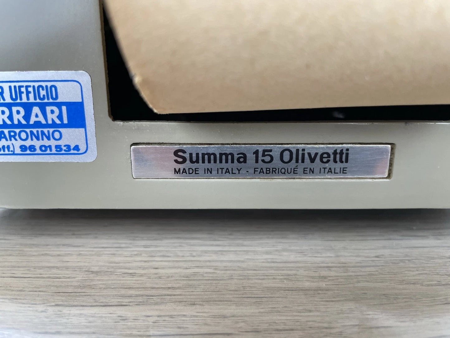 Olivetti Summa 15 Calcolatrice Meccanica Manuale Vintage Design Marcello Nizzoli