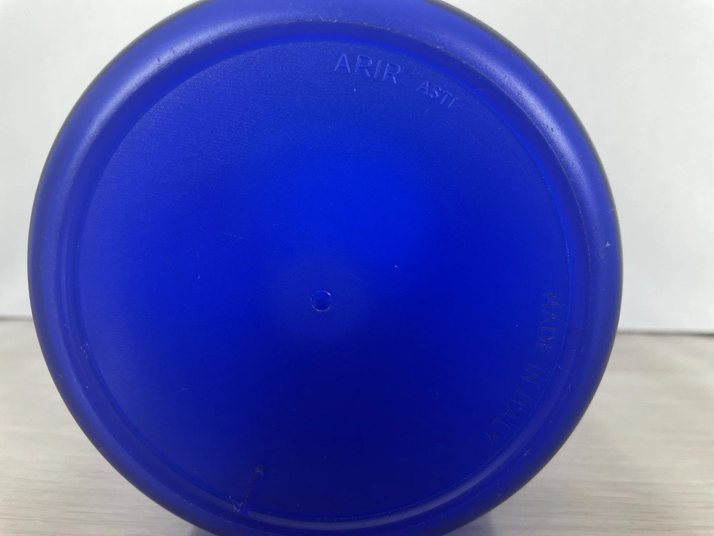 Glacette Secchiello Per Ghiaccio Pubblicitario Gancia Anni 80 In Plastica Blu