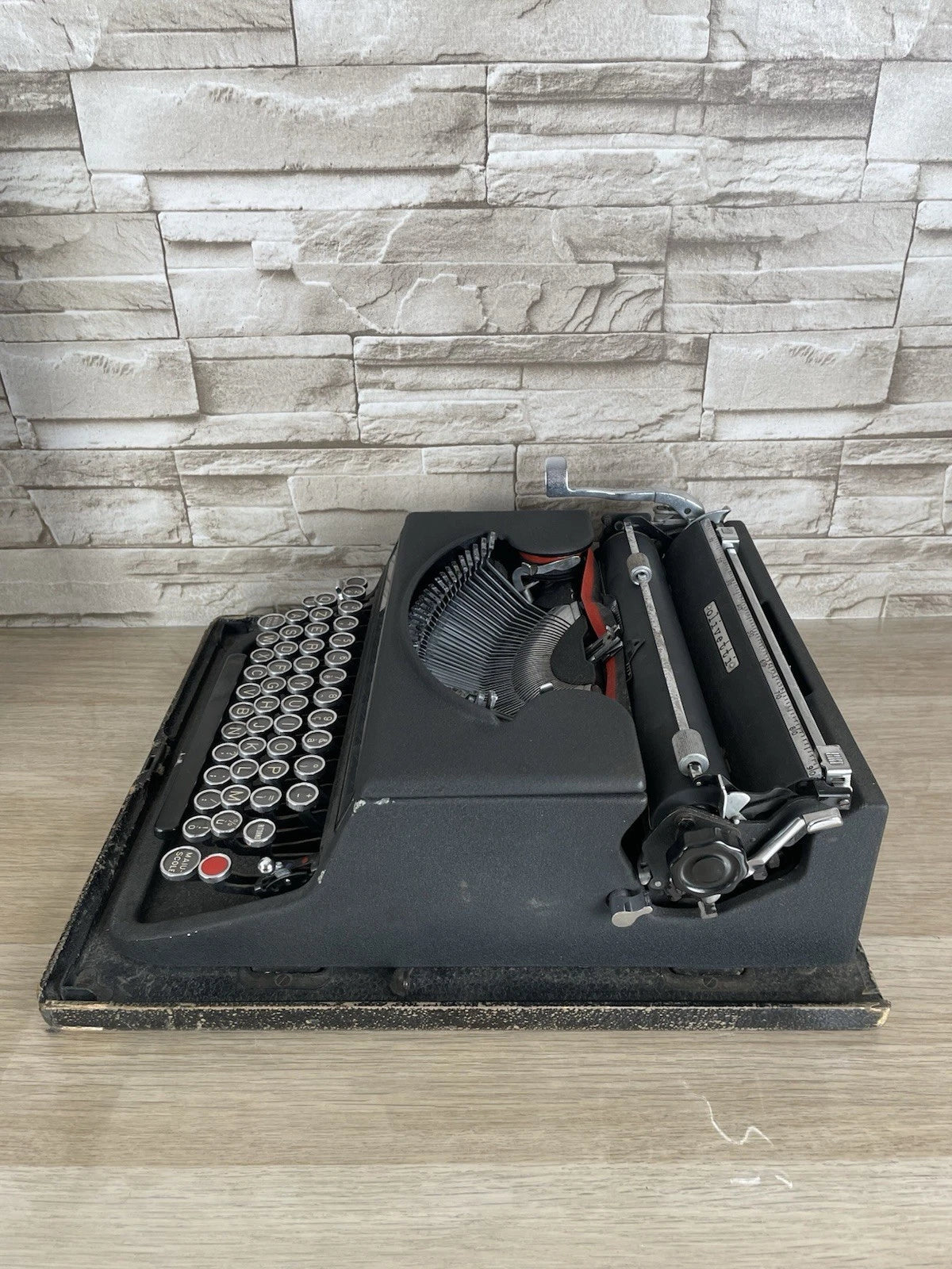 Macchina Per Scrivere Olivetti Studio 42 Vintage Epoca Anni 30 Design Nera