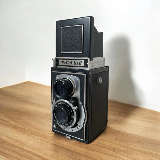 Fotocamera Biottica Reflekta II Vintage Germania Est Epoca Anni 50 6x6 TLR