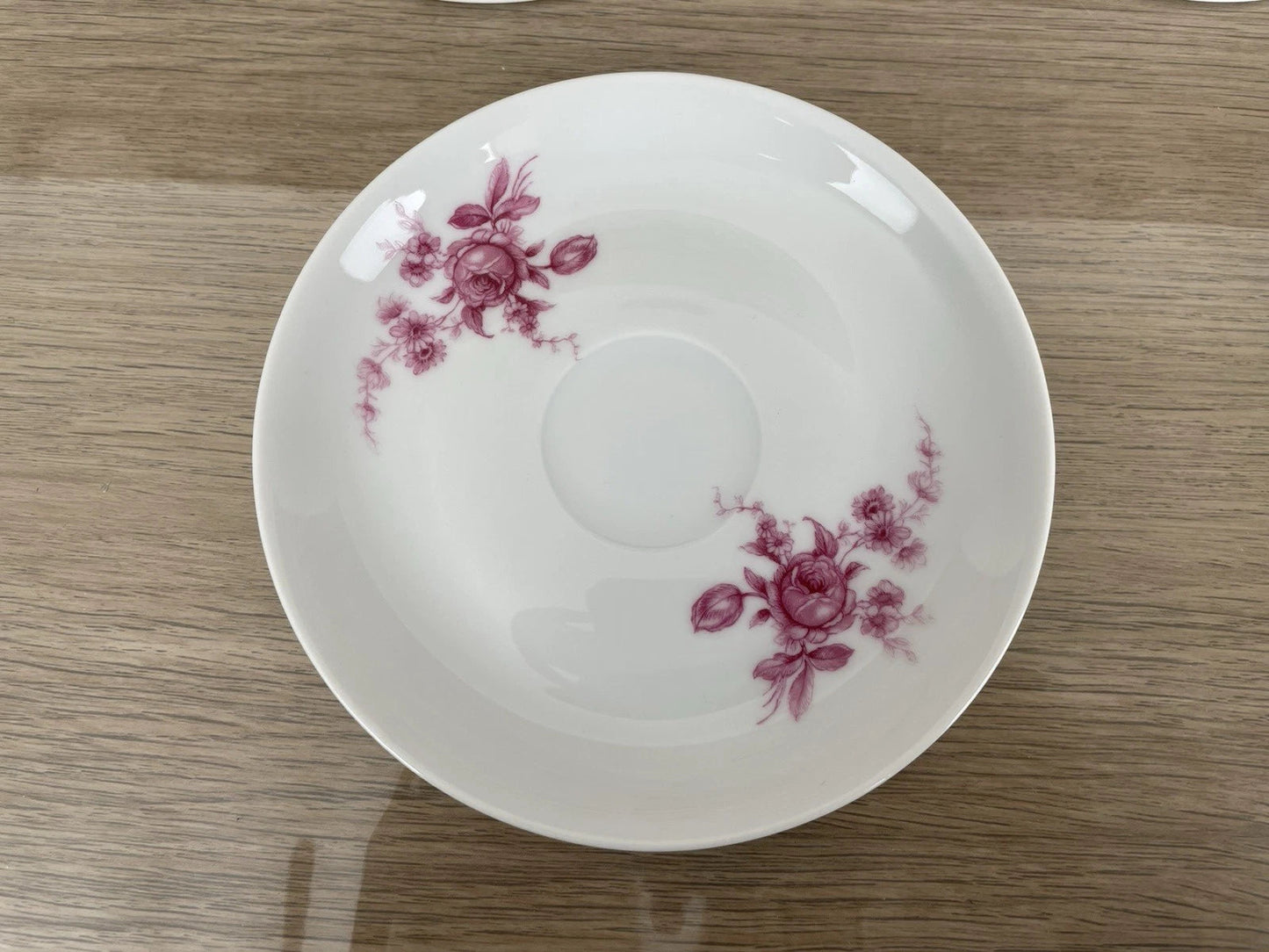 Servizio Da Caffè Limoges Porcellana Francese Vintage 6 Piattini E Tazzine Fiori