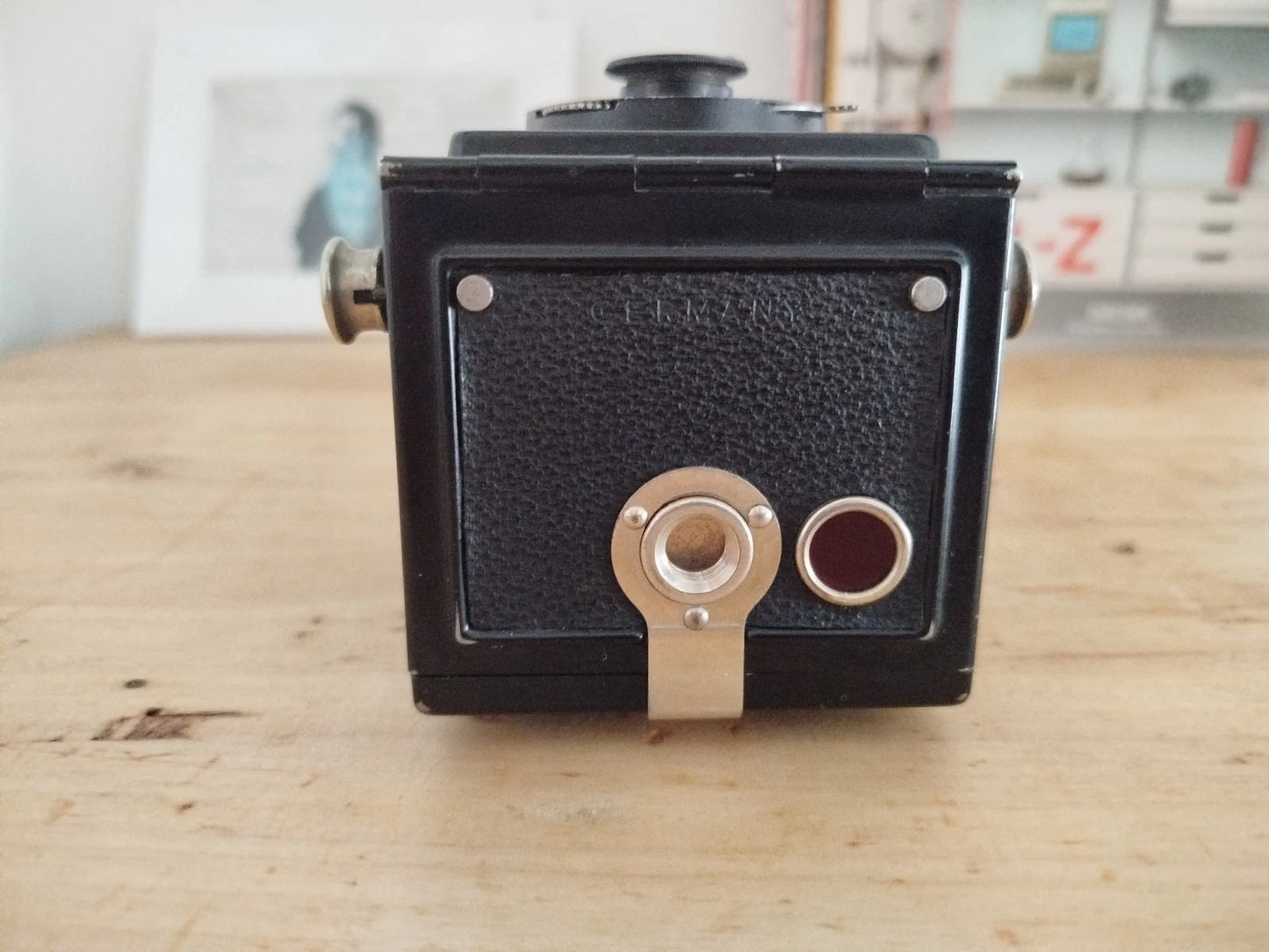 Fotocamera Biottica Voigtländer Brillant Antica Vintage Anni 30 Nero TLR