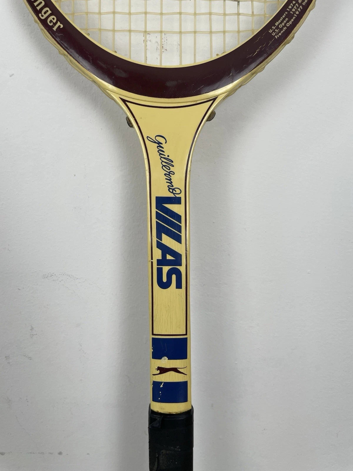 Racchetta Da Tennis Slazenger Guillermo Vilas Junior Frame Vintage Legno 41/8"
