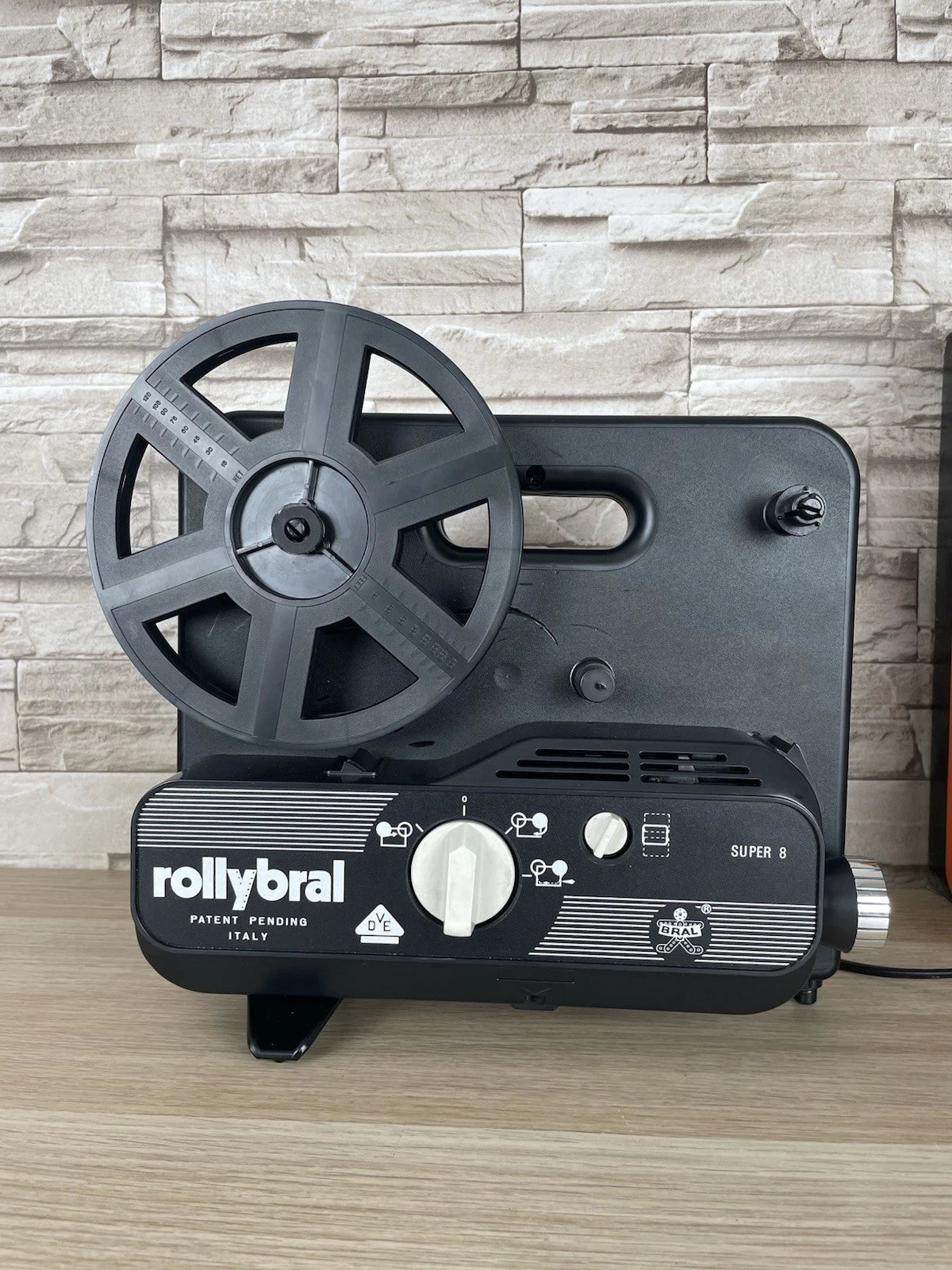 Proiettore Giocattolo Rollybral Vintage Anni '70 Super 8 Per Pezzi Di Ricambio