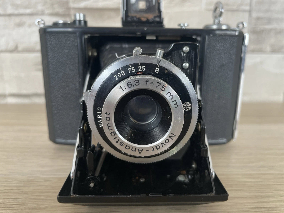 Fotocamera A Soffietto Zeiss Ikon Nettar 515/16 Vintage Anni 40/50 Nera 6x6