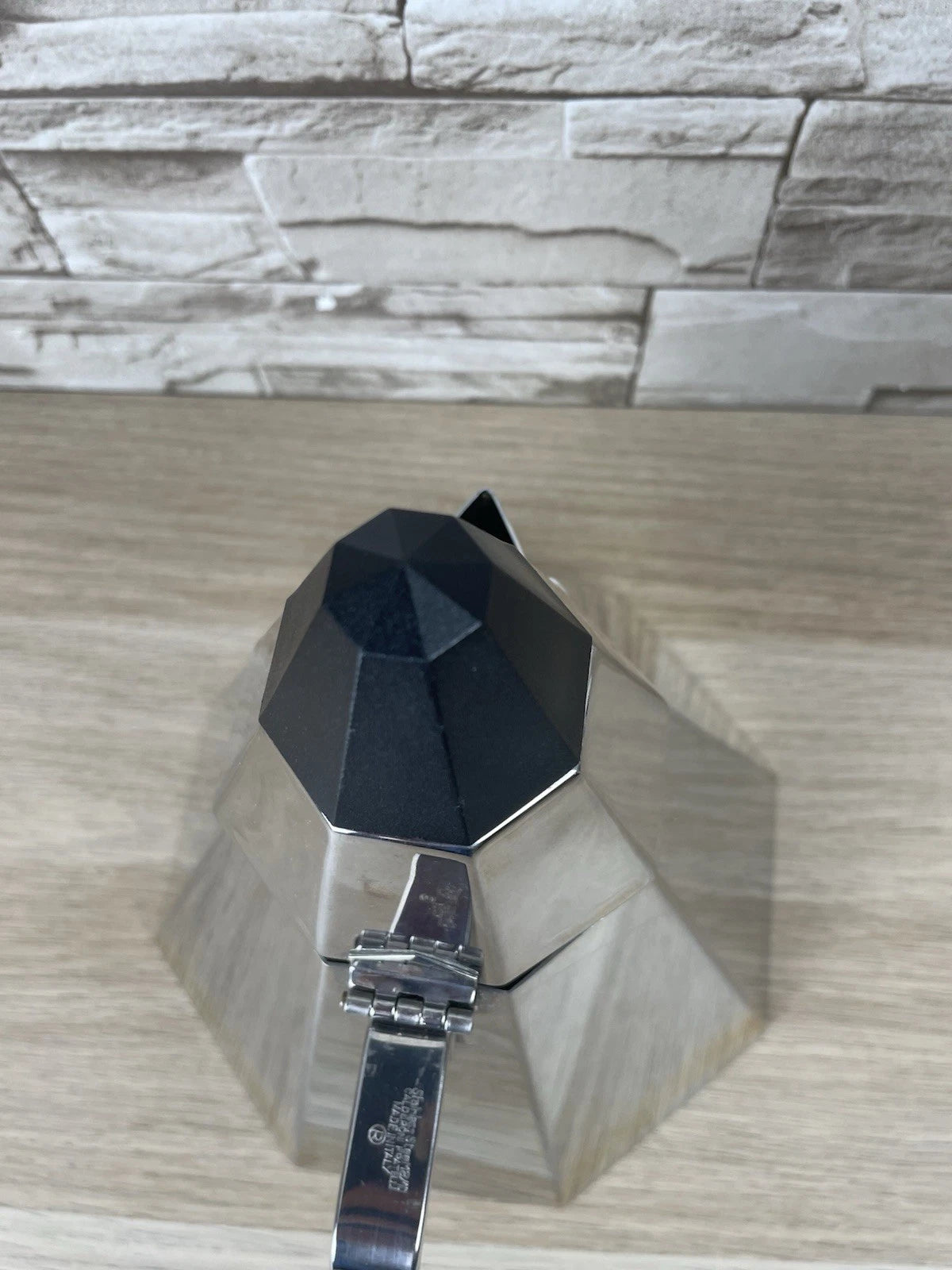 Bollitore Calderoni Fratelli Serie Piramide Ottagonale Vintage Anni 60 Acciaio