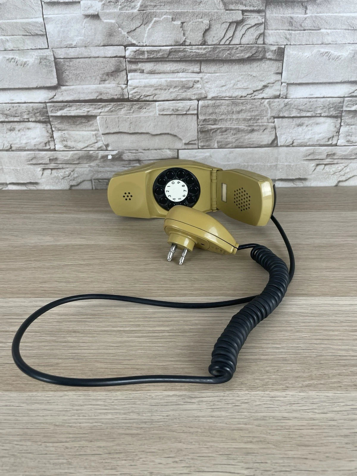 Telefono Grillo Senape Giallo Design Zanuso Sapper Vintage A Disco Siemens Auso