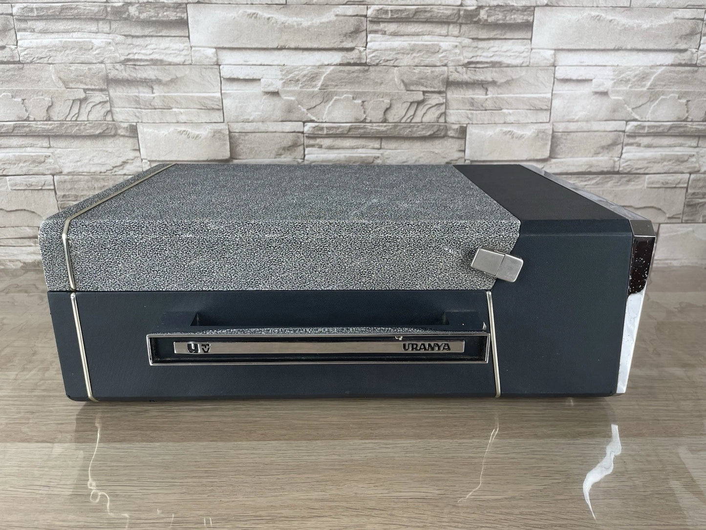 Fonovaligia Philips Uranya HiFi Giradischi Per Pezzi Di Ricambio Nera e Grigia