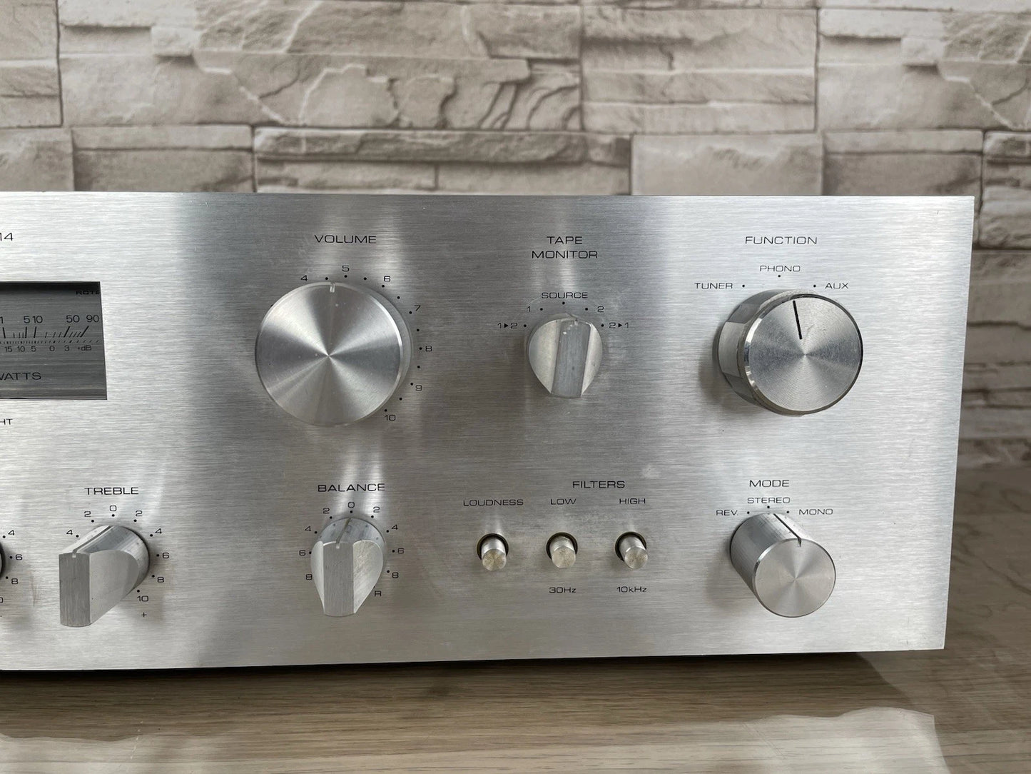 Amplificatore Integrato Rotel RA-414 Stereo HiFi Argento Vintage Anni 70 Japan