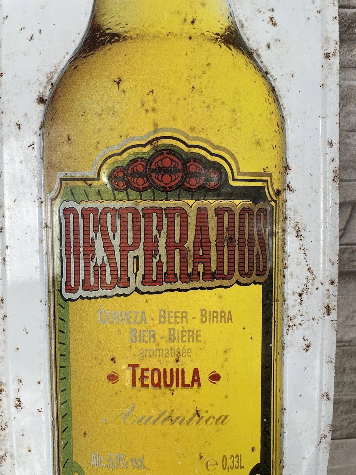 Insegna Di Metallo Da Muro Vintage Desperados Tequila Birra Cerveza