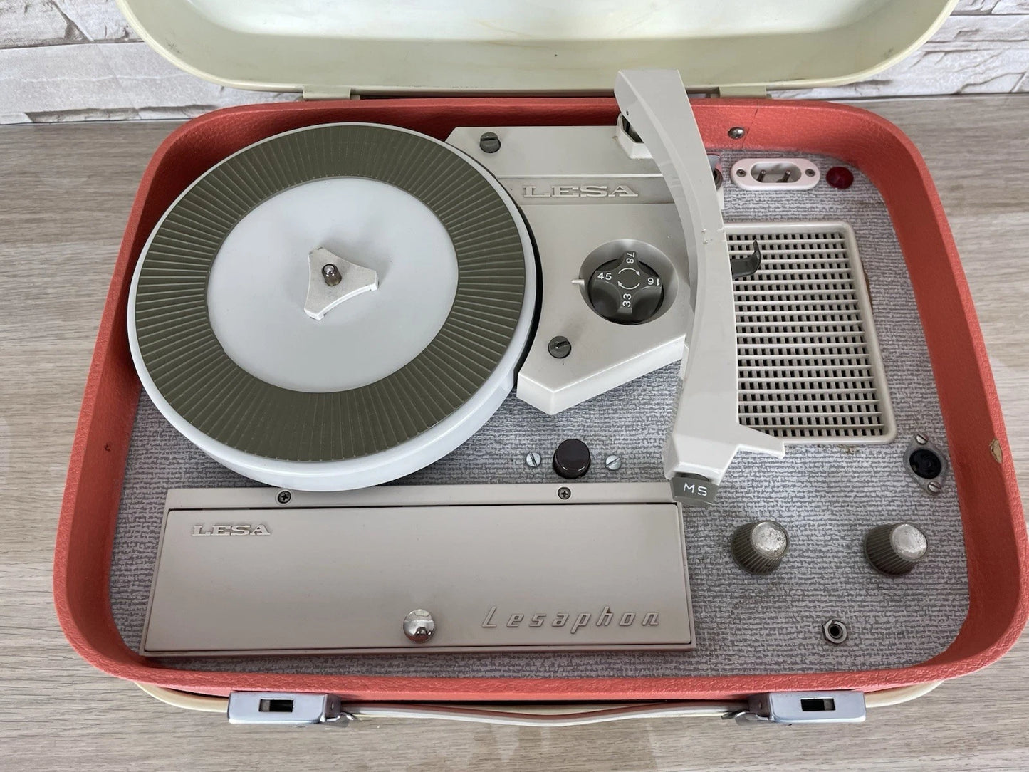 Fonovaligia Lesa Inverso LF 470 Trinidad Vintage Giradischi Valigetta Portatile