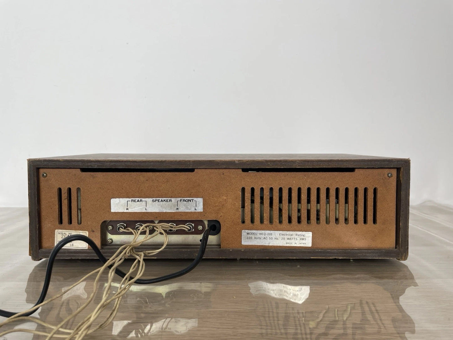 Lettore Cassette Amplificatore Q-8 Home Stereo 8 Tape Player Senn Sound Heq-201