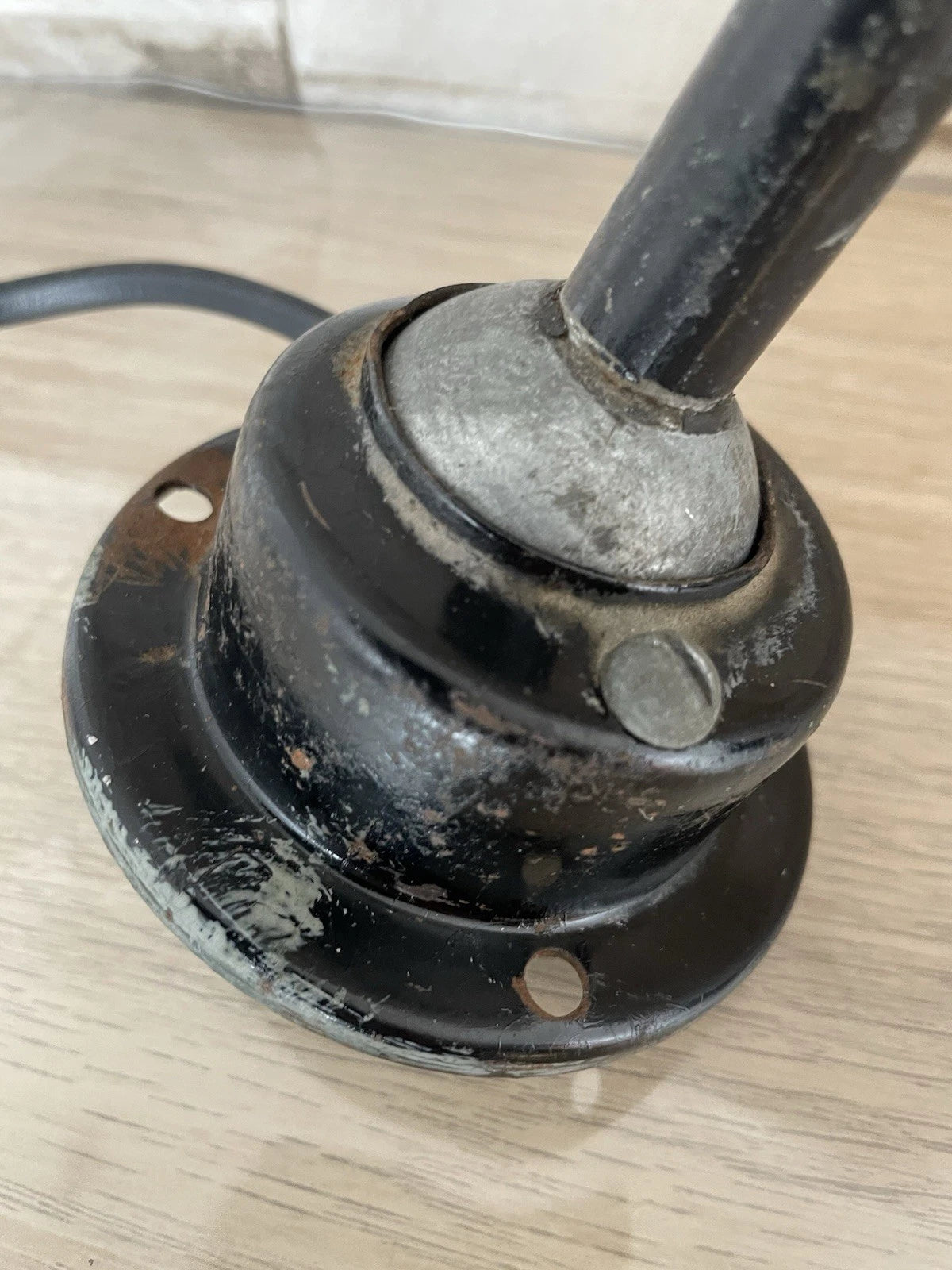 Lampada Snodabile Industriale Officina Regolabile Nero Vintage NO MORSETTO Vite