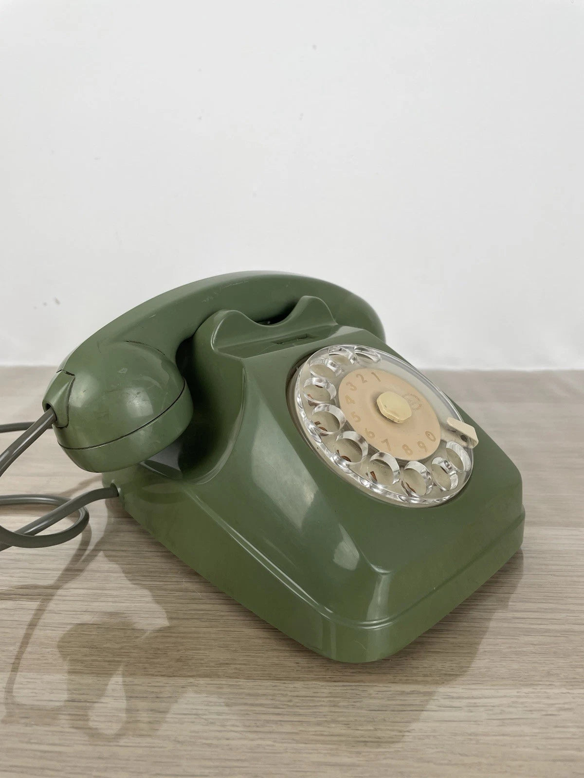 Telefono Fisso Disco Auso Siemens Telecomunicazioni Verde Oliva Lino Saltini S62