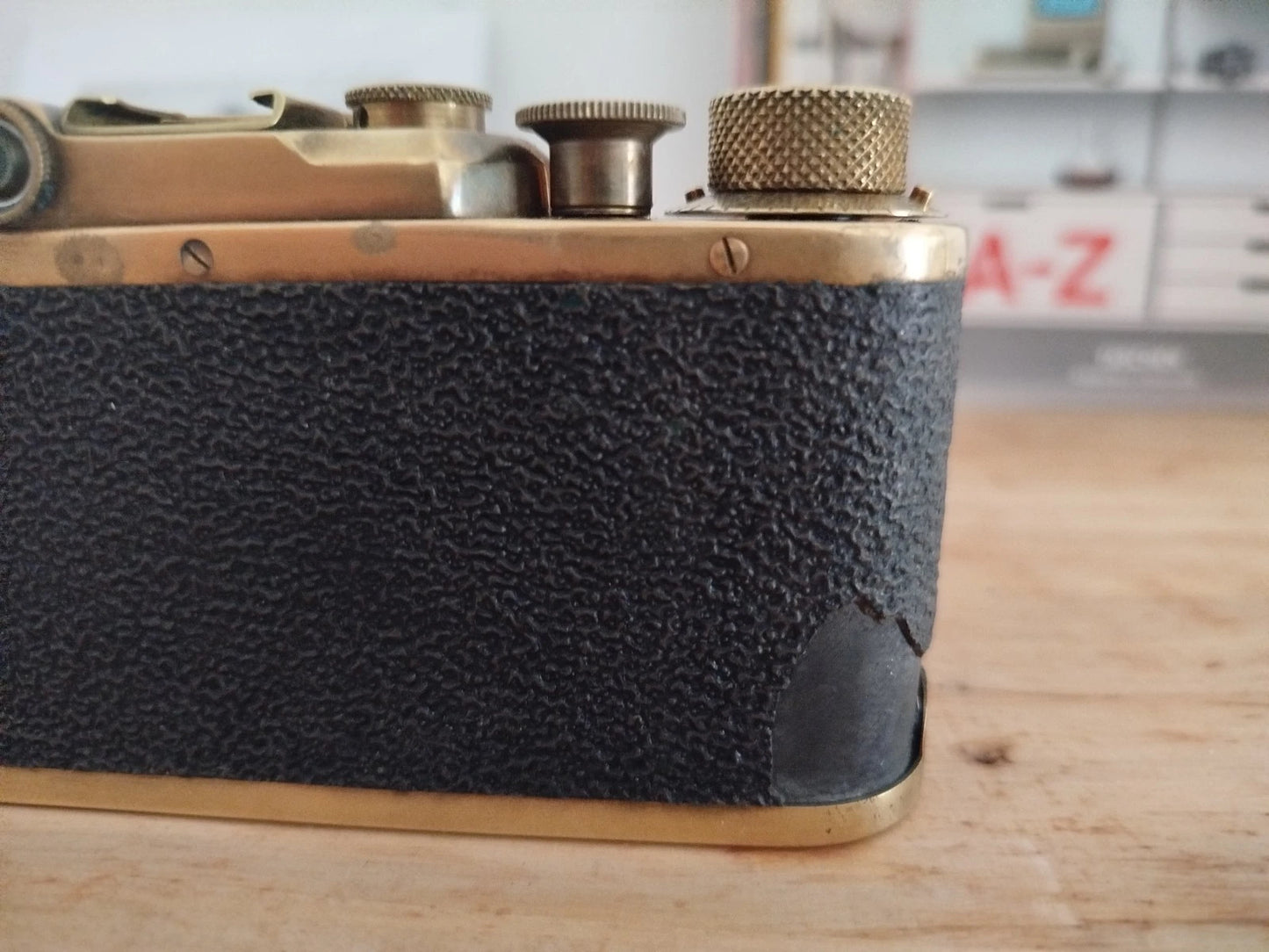 Fotocamera Analogica Leica IIIa Ernst Leitz Wetzlar Anni 30 Matricola 303617 Oro