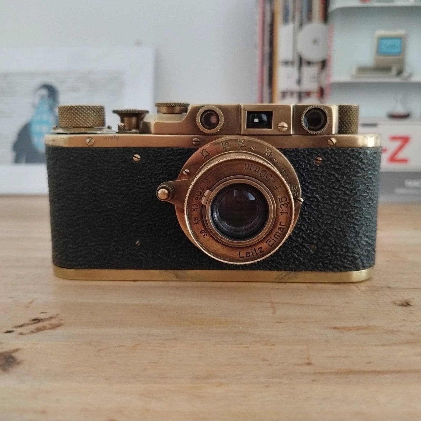 Fotocamera Analogica Leica IIIa Ernst Leitz Wetzlar Anni 30 Matricola 303617 Oro