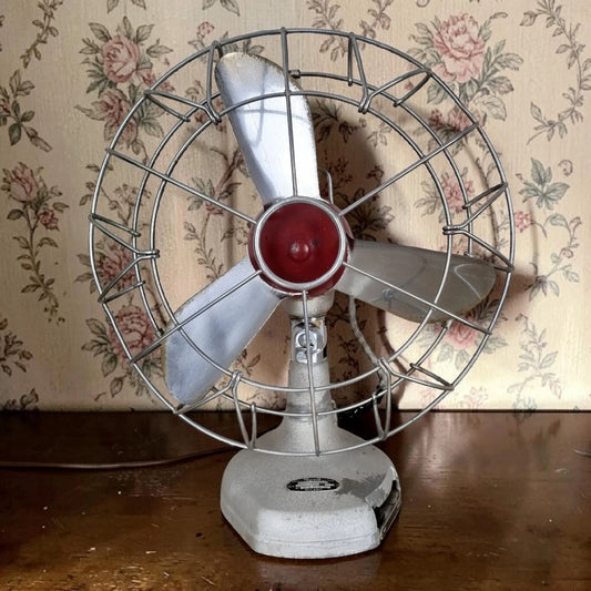 Ventilatore Ercole Marelli & C. SpA Milano Vintage Epoca Anni '30 Grigio Metallo