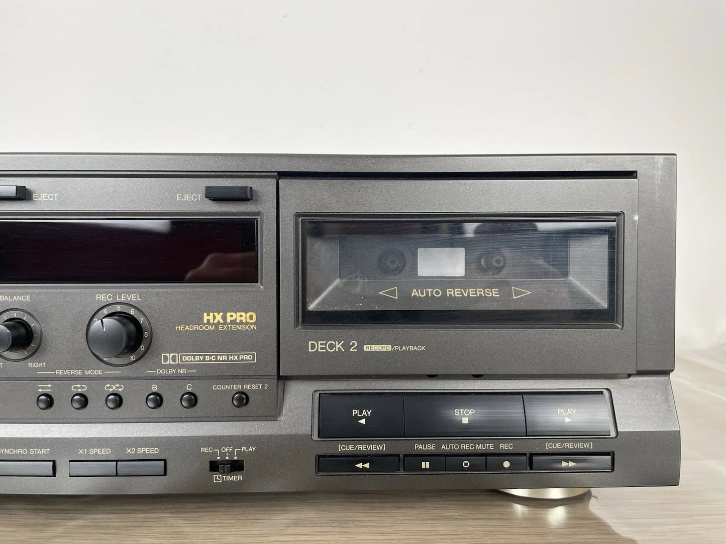 Piastra Cassette Technics RS- TR313 Grigio Lettore Deck 1 Deck 2 Anni 90