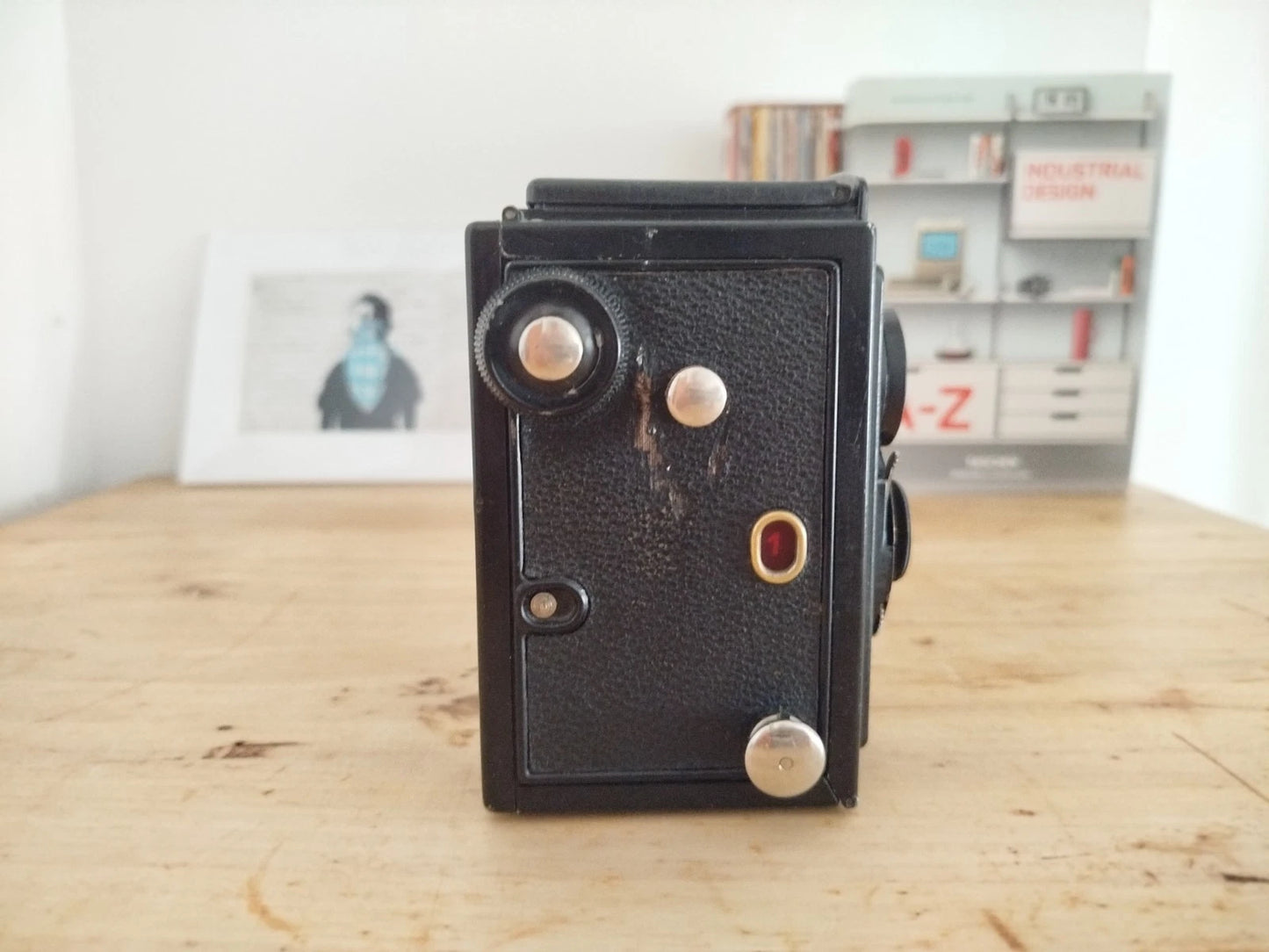 Fotocamera Biottica Voigtländer Brillant Antica Vintage Anni 30 Nero TLR