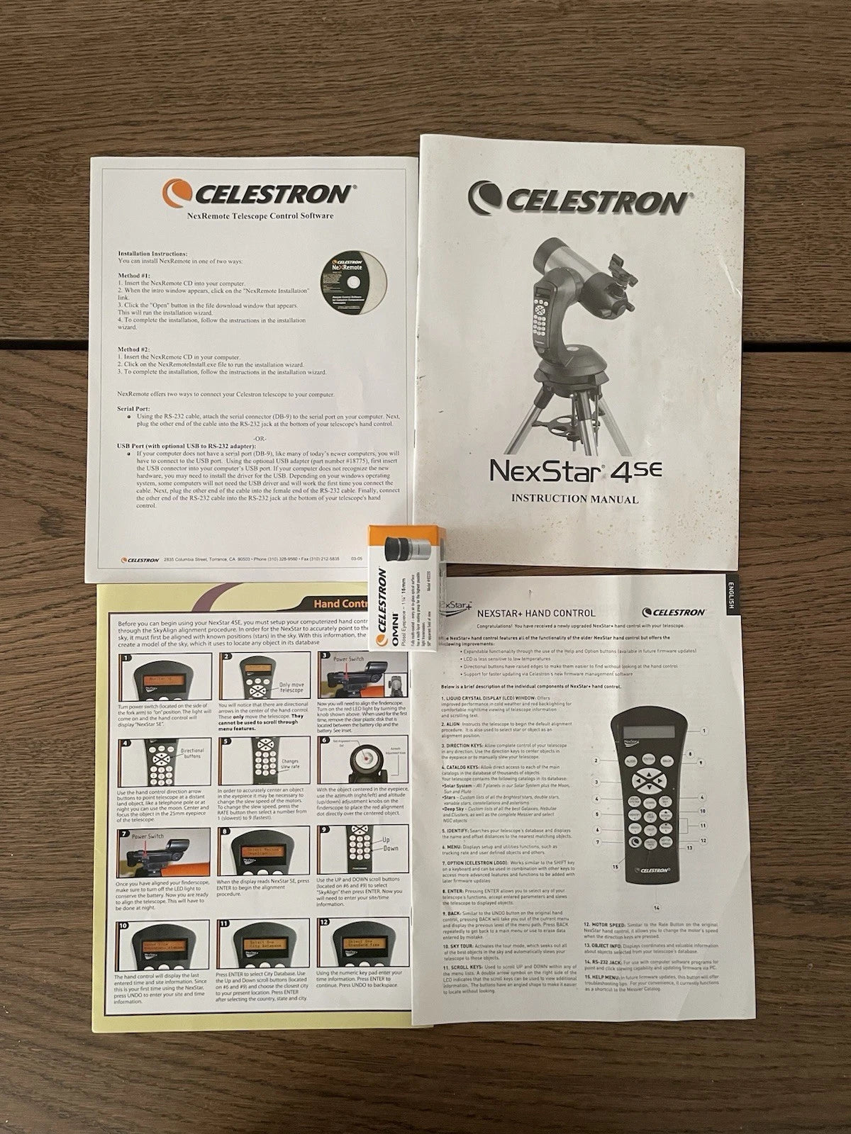 Telescopio Celestron NexStar 4Se USA Luna Stelle Pianeti Arancione E Treppiede