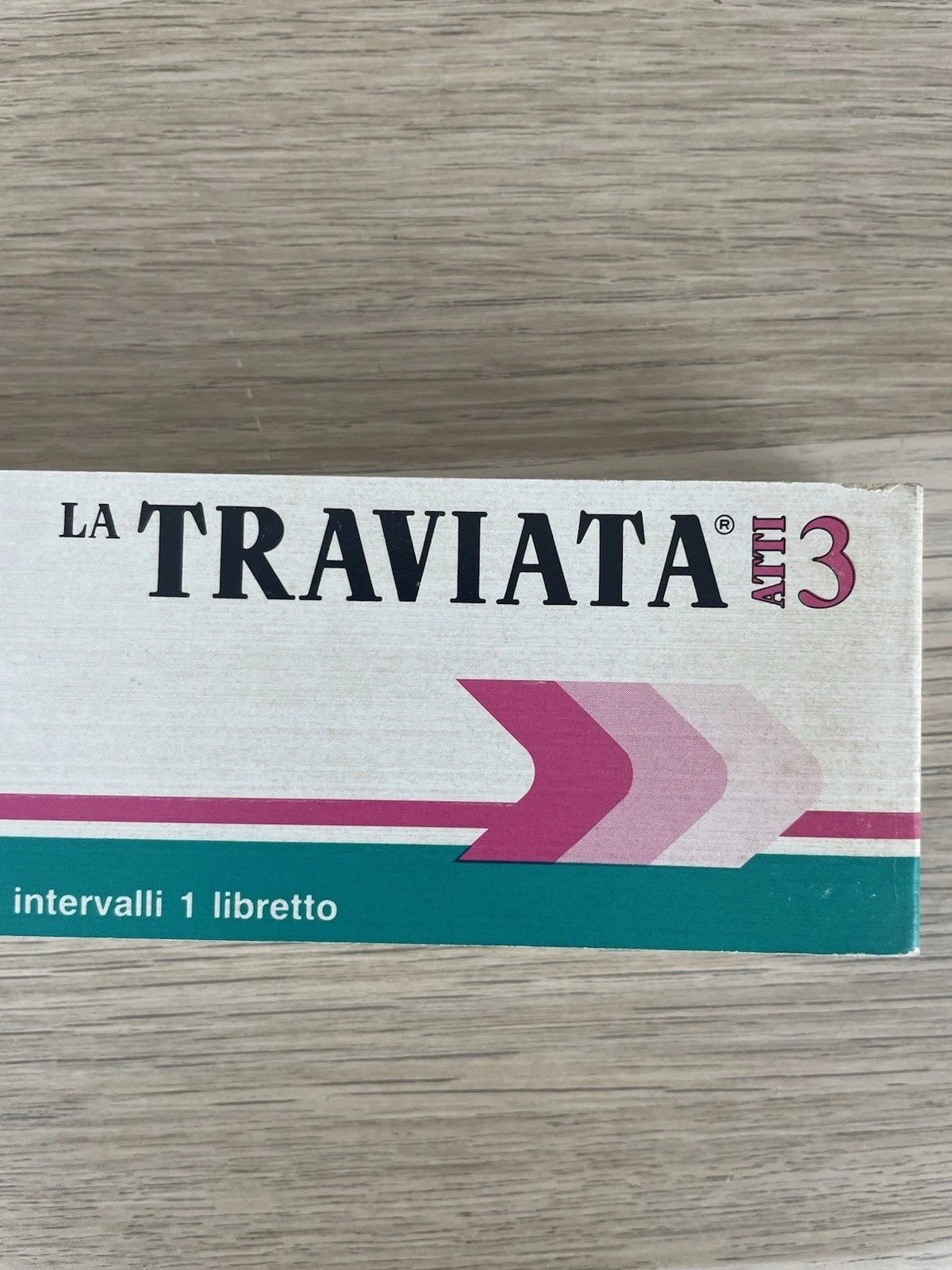 Libretto Promozionale Opera La Traviata 3 Atti Per Bayer Raro Vintage Epoca