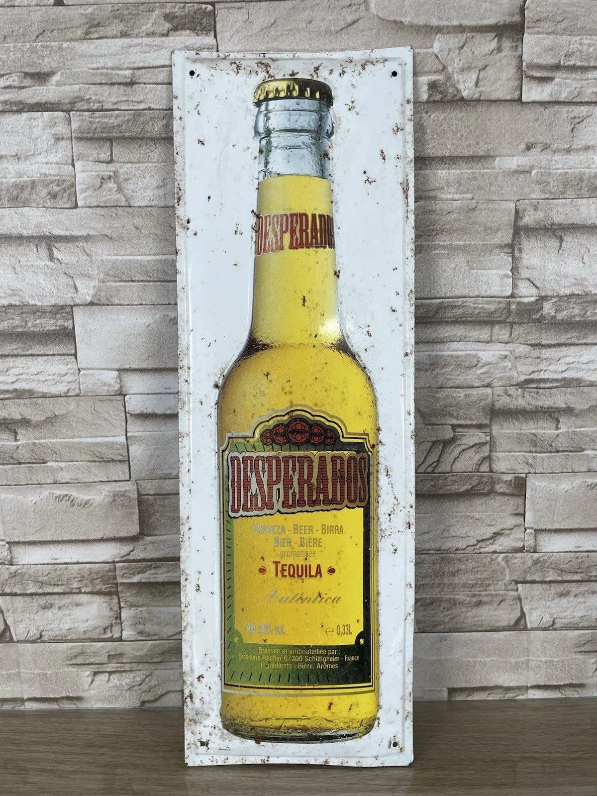 Insegna Di Metallo Da Muro Vintage Desperados Tequila Birra Cerveza