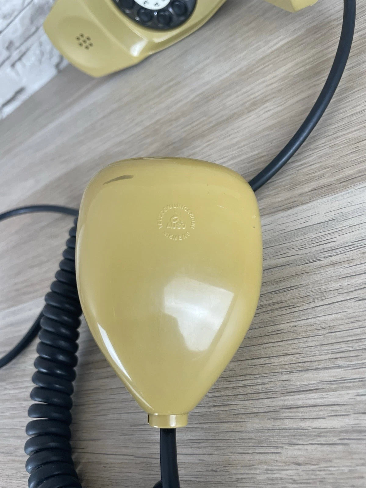 Telefono Grillo Senape Giallo Design Zanuso Sapper Vintage A Disco Siemens Auso