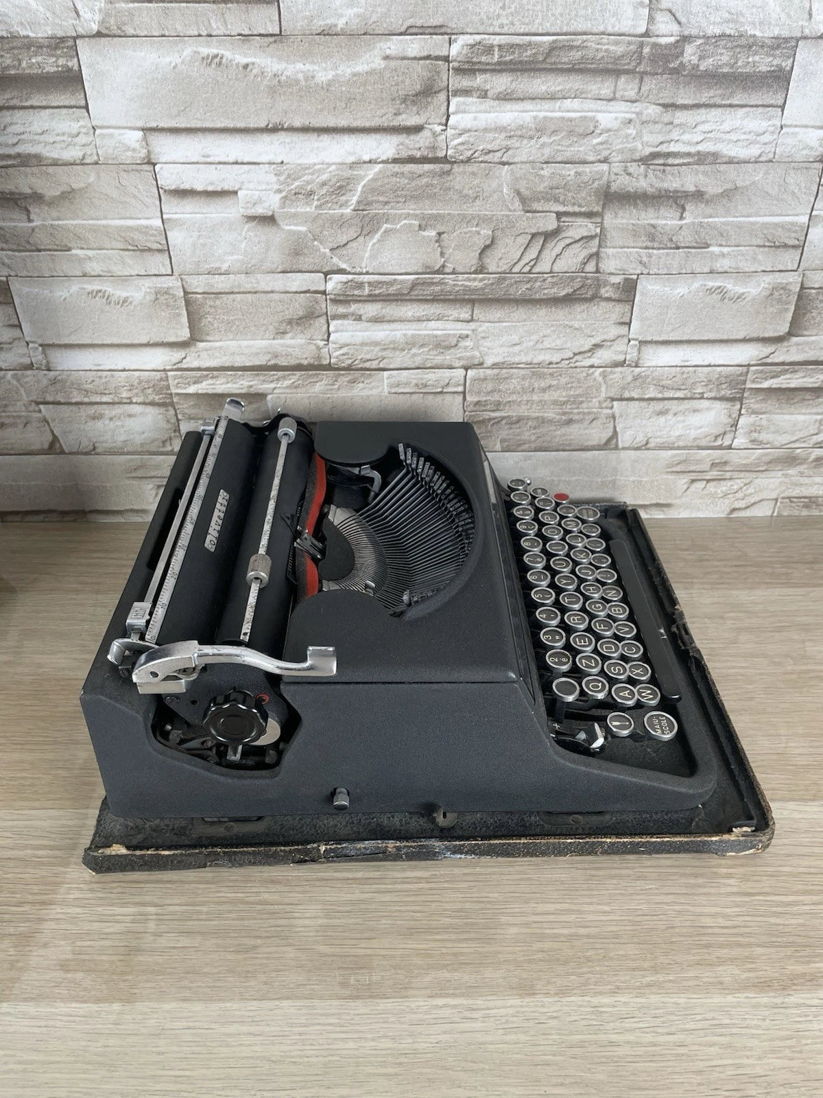 Macchina Per Scrivere Olivetti Studio 42 Vintage Epoca Anni 30 Design Nera