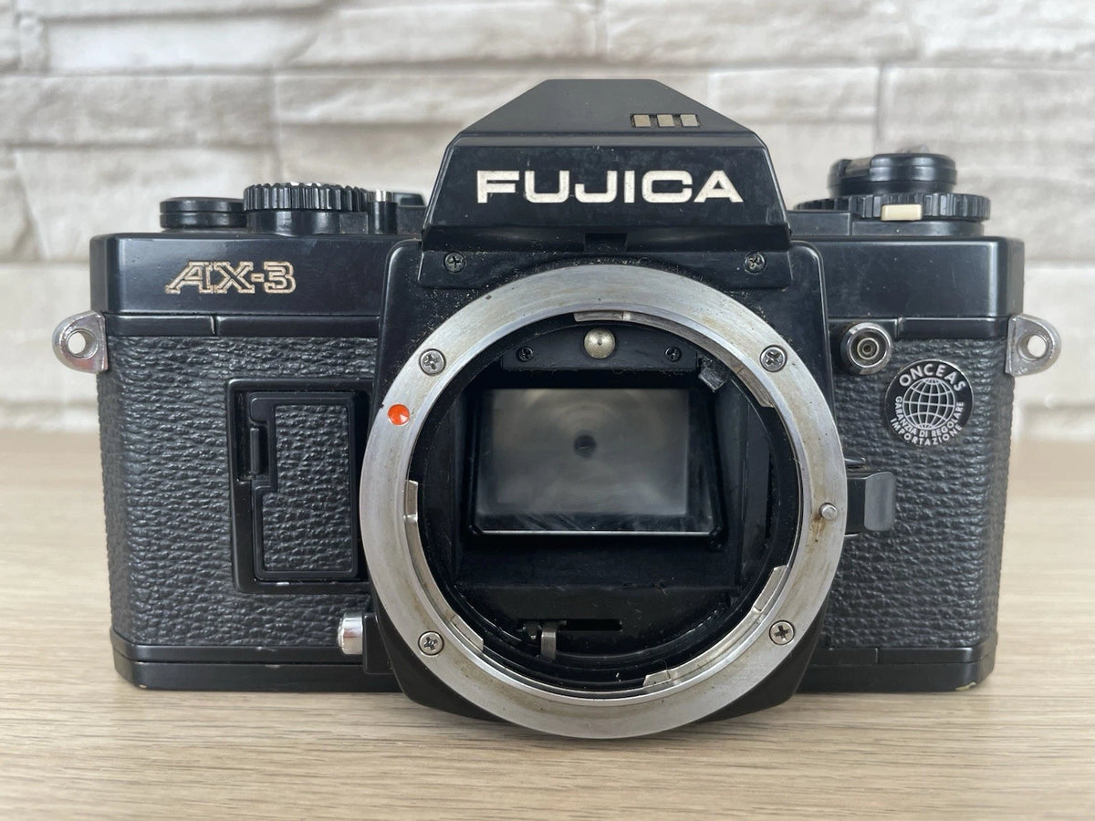 Fotocamera Analogica Fujica AX-3 35mm Reflex Solo Corpo Macchina Nero Pellicola