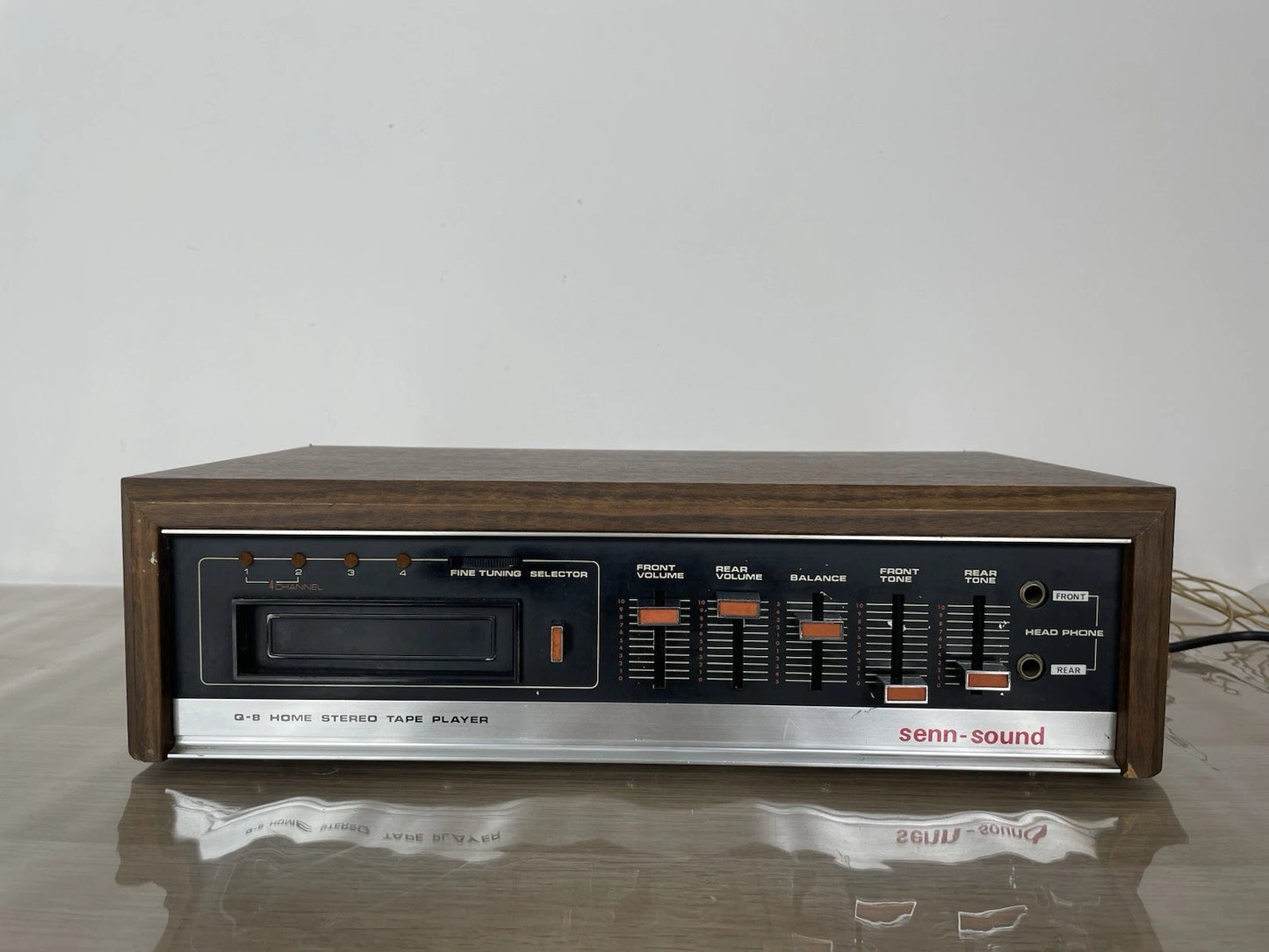 Lettore Cassette Amplificatore Q-8 Home Stereo 8 Tape Player Senn Sound Heq-201