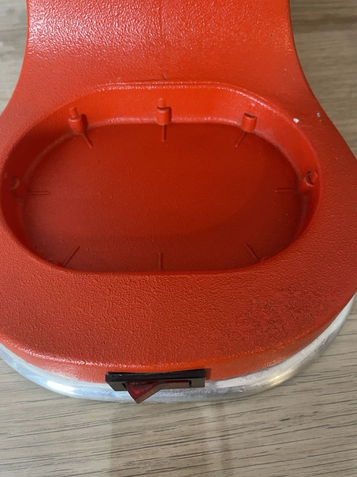 Macchina Per Caffè Caravel Arrarex Arancio Vintage A Leva Con Cavo Per Macinato