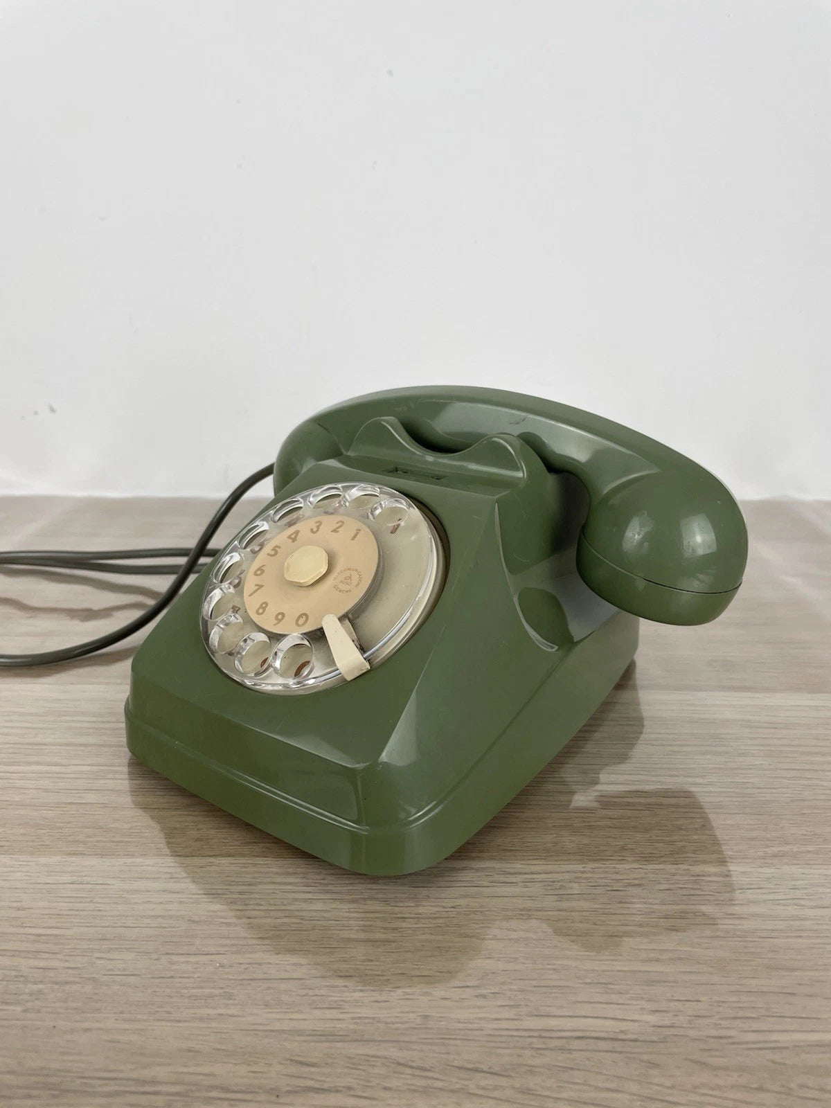 Telefono Fisso Disco Auso Siemens Telecomunicazioni Verde Oliva Lino Saltini S62