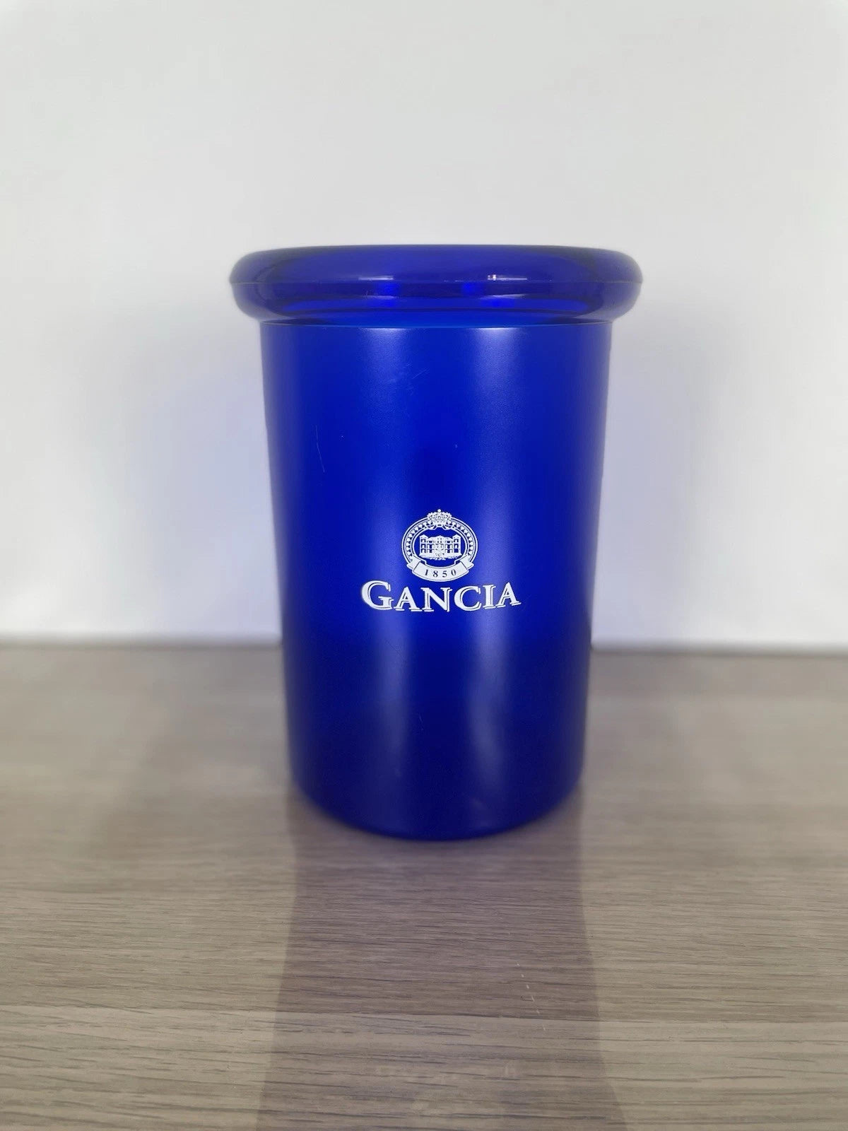 Glacette Secchiello Per Ghiaccio Pubblicitario Gancia Anni 80 In Plastica Blu
