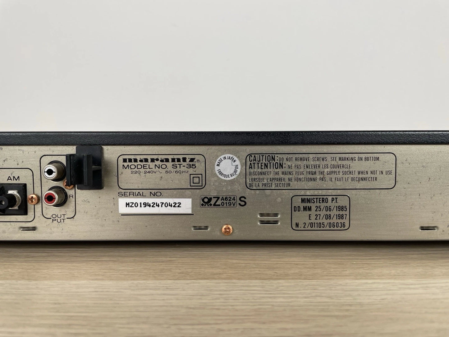 Sintonizzatore Tuner Marantz ST-35 Radio Stereo Vintage Anni 80 Nero Funzionante