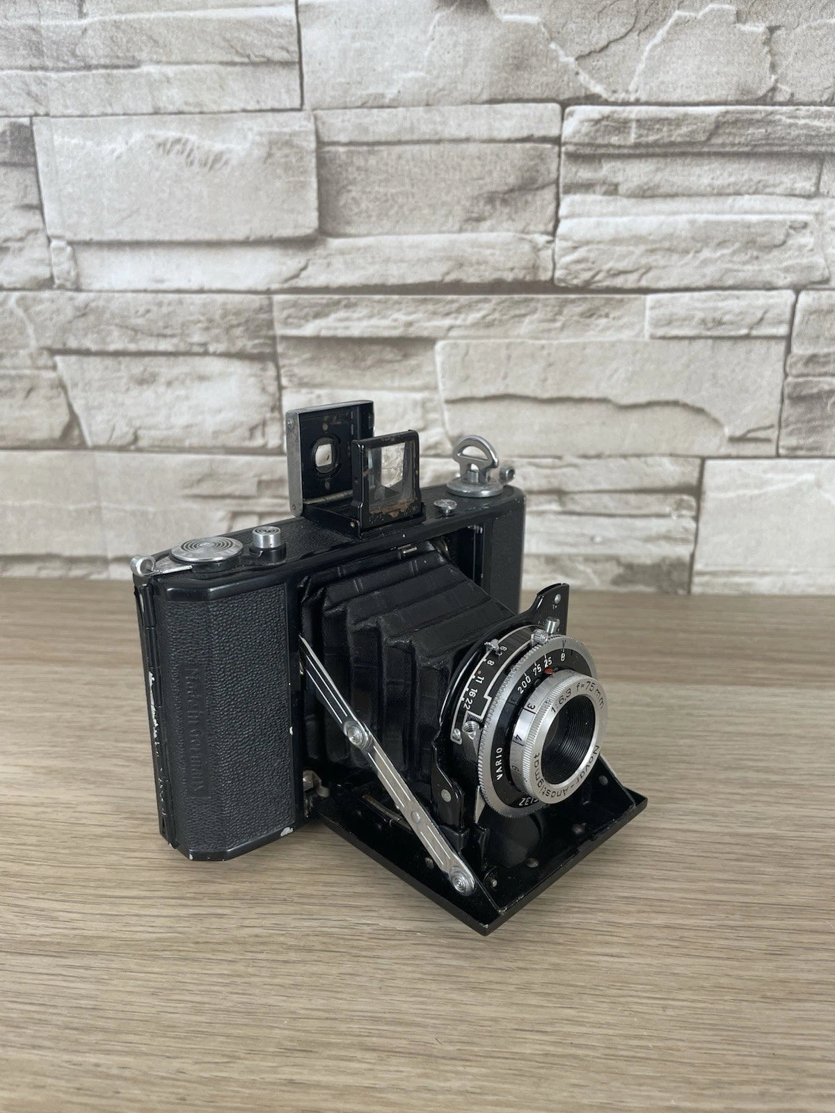 Fotocamera A Soffietto Zeiss Ikon Nettar 515/16 Vintage Anni 40/50 Nera 6x6