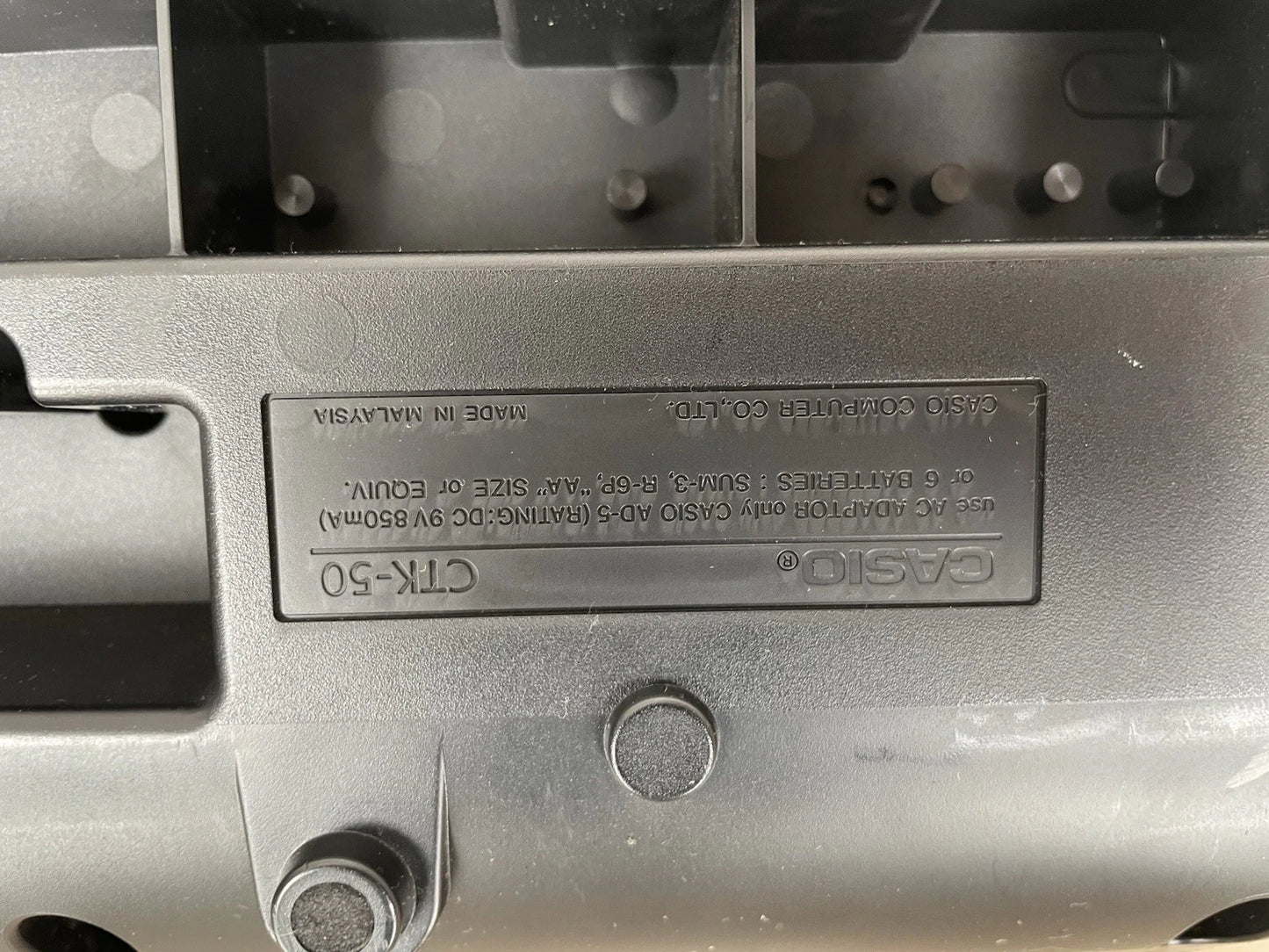 Casio CTK-50 Tastiera Pianoforte Pianola Digitale 49 Tasti 1995 Nera E Custodia