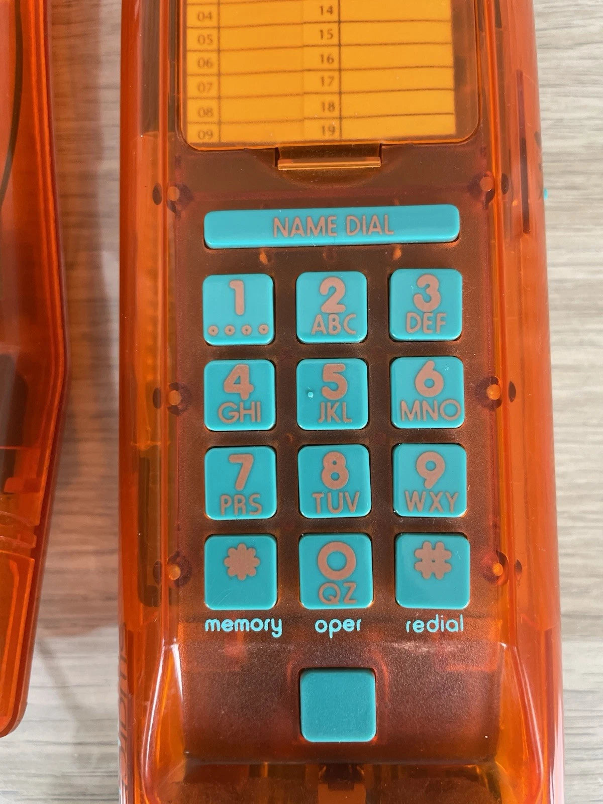 Telefono Fisso Swatch Twin Phone Deluxe Model Arancione 1989 Vintage Phone