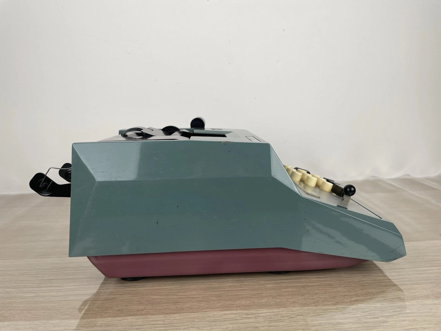 Calcolatrice Meccanica Manuale Olivetti Summa Prima 20 Epoca Anni '60 Azzurra