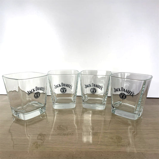 Servizio Da 4 Bicchieri Da Whisky Jack Daniel's Old N7 In Vetro Promozionali