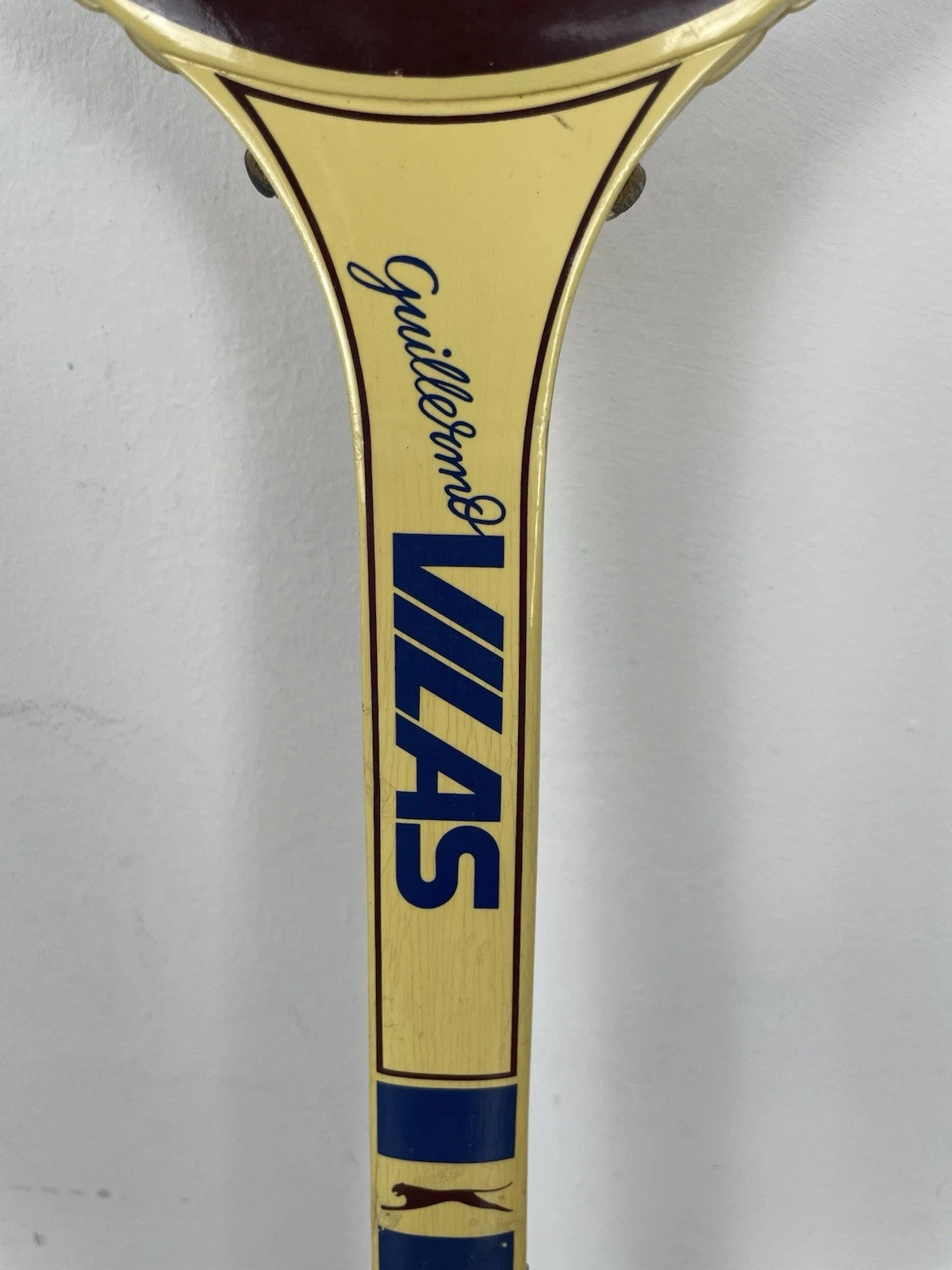 Racchetta Da Tennis Slazenger Guillermo Vilas Junior Frame Vintage Legno 41/8"