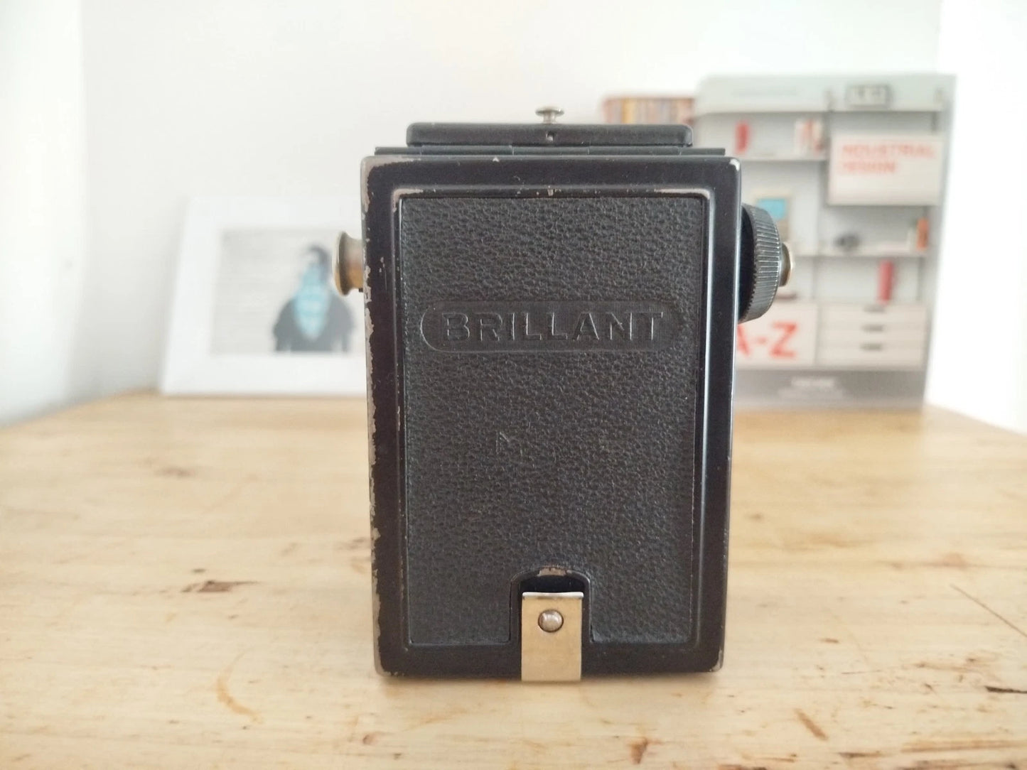 Fotocamera Biottica Voigtländer Brillant Antica Vintage Anni 30 Nero TLR